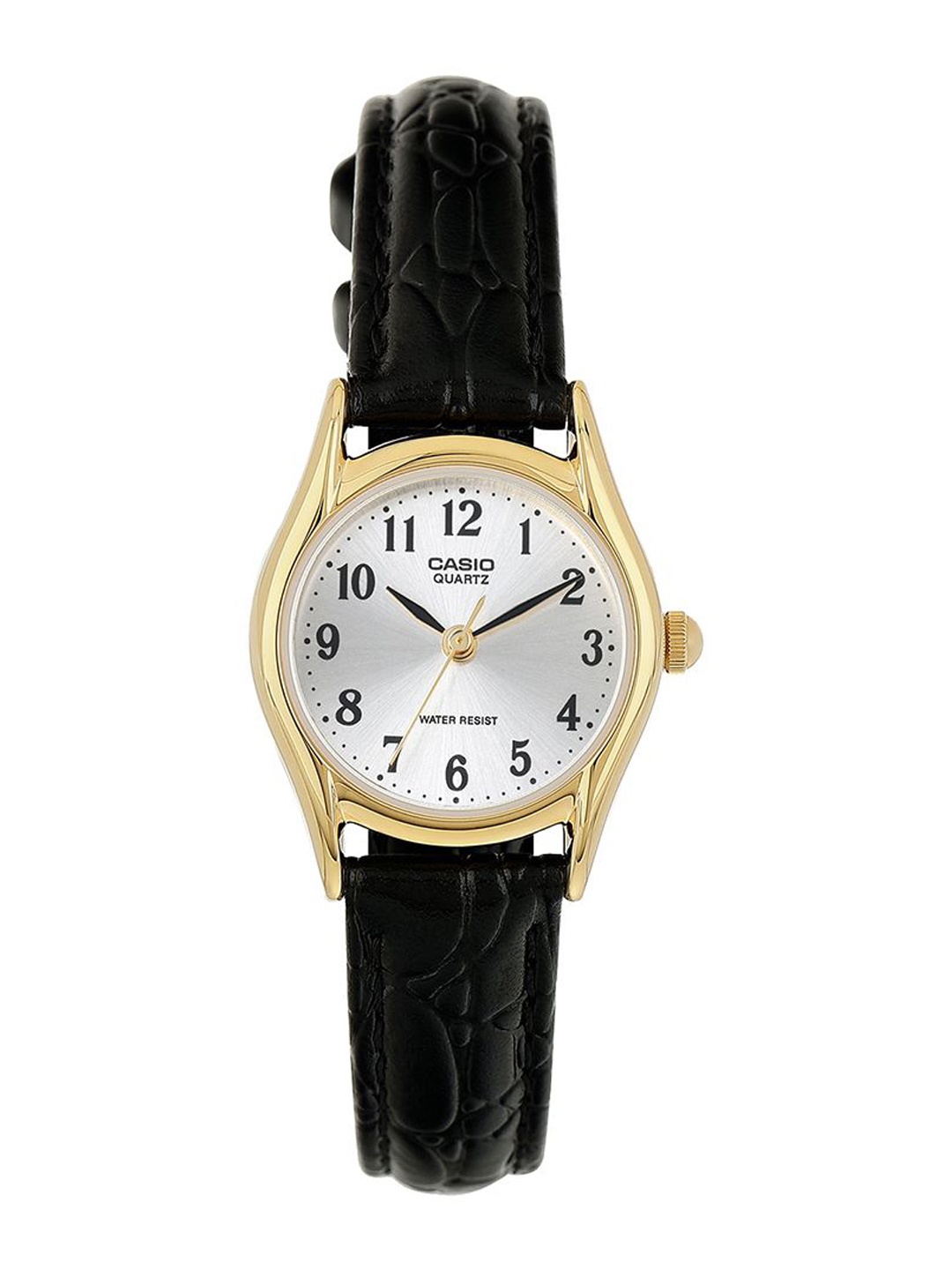 

CASIO Women Dial & Leather Cuff Straps Analogue Watch A2264, Gold