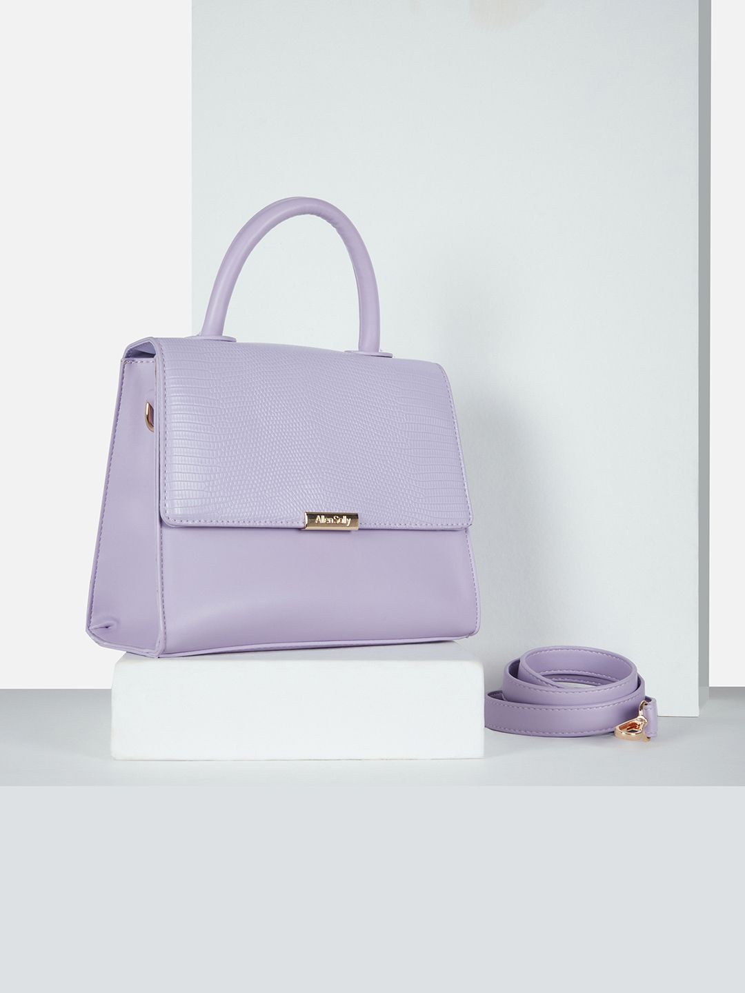 

Allen Solly Woman PU Structured Sling Bag, Lavender