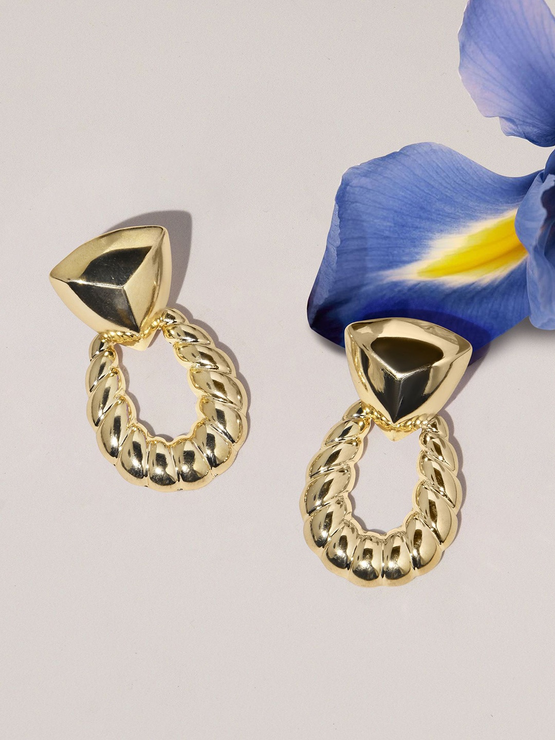 

Accessorize Contemporary Drop Earrings, Gold