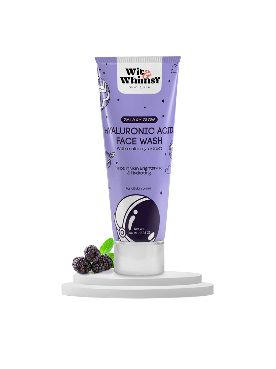 

Wit and Whimsy Hyaluronic Acid & Mulberry Extract Hydrating Face Wash- 100ml, Lavender