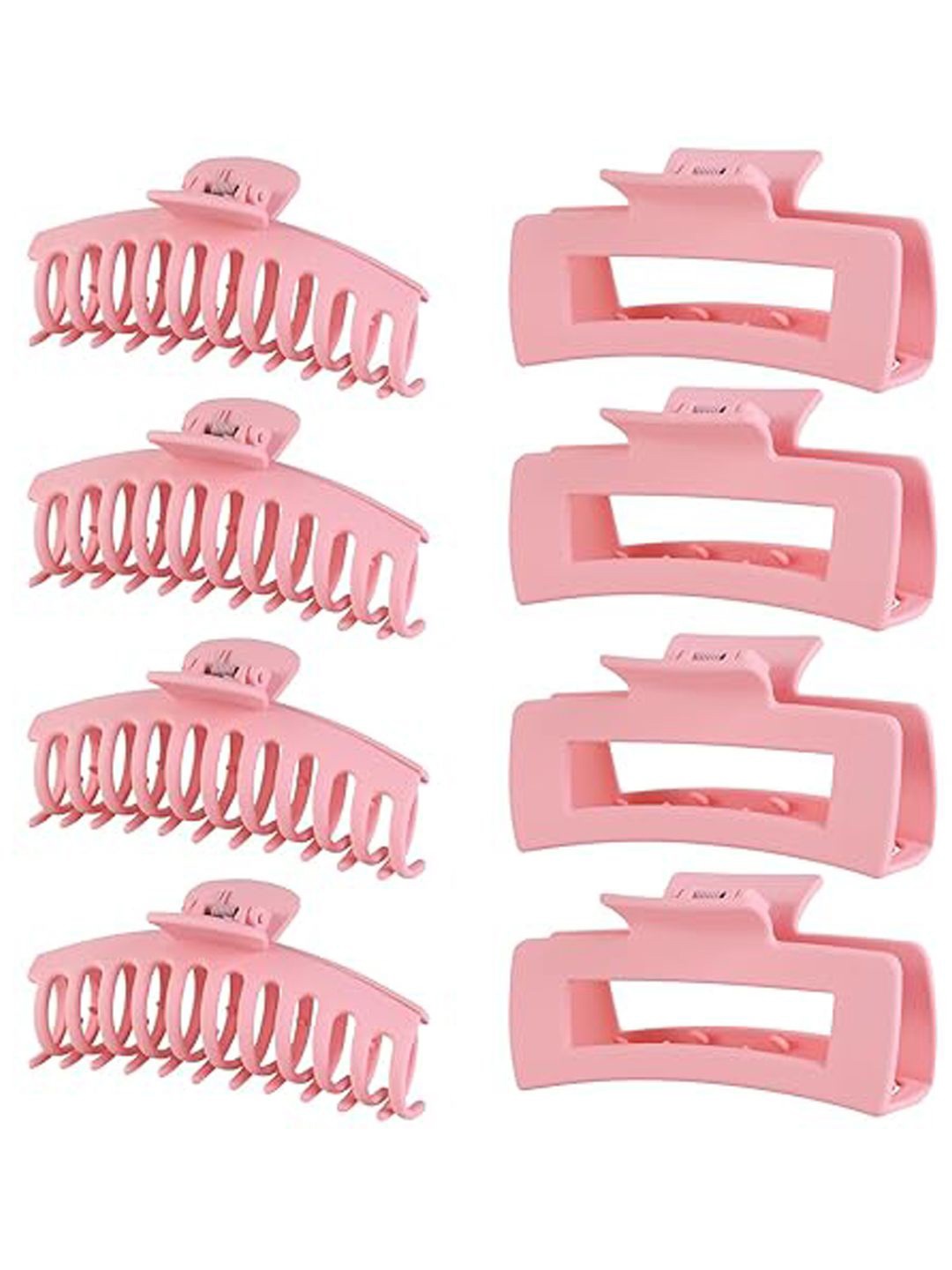 

Xivir Set Of 8 Women Claw Clip, Pink