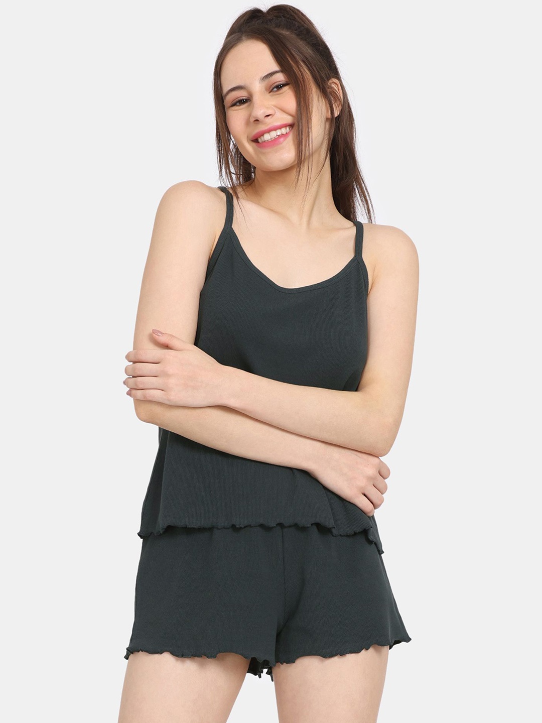 

Rosaline by Zivame Women Night suit, Grey