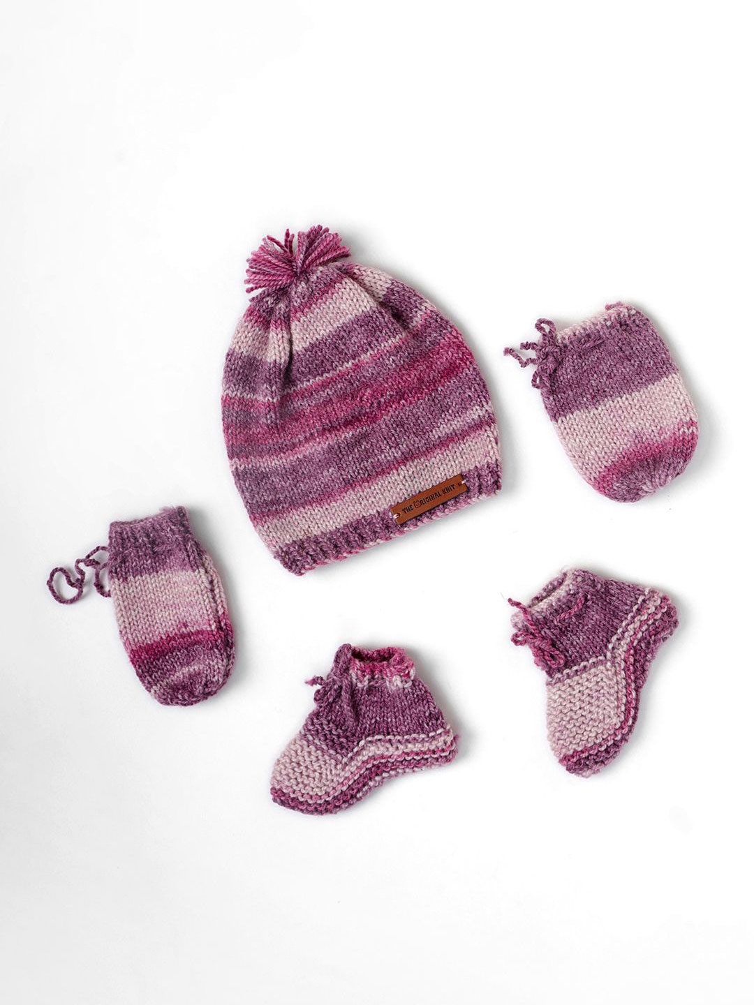 

The Original Knit Infants Knitted Baby Apparel Gift Set, Purple