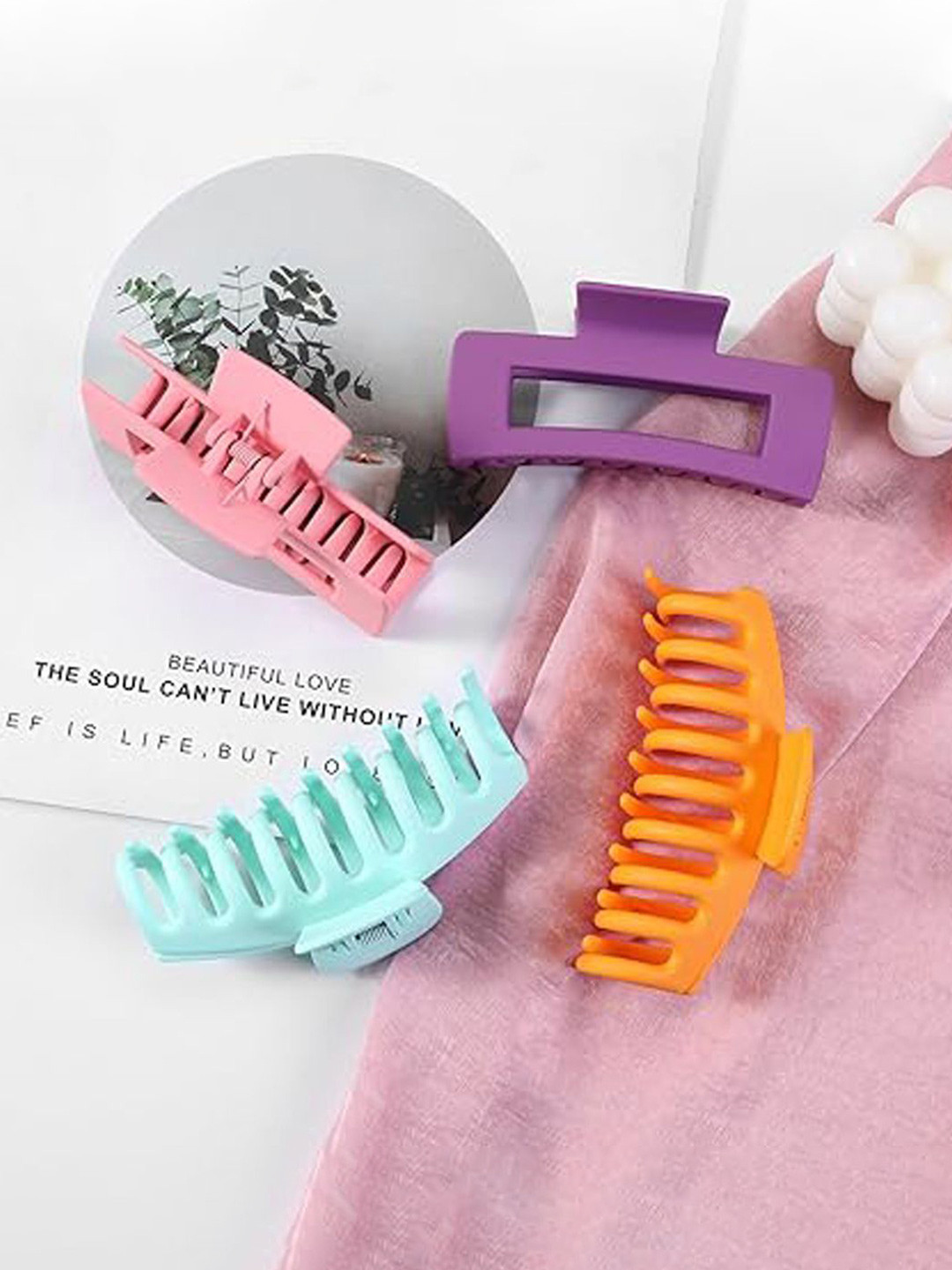 

Xivir Set Of 4 Women Claw Clip, Purple