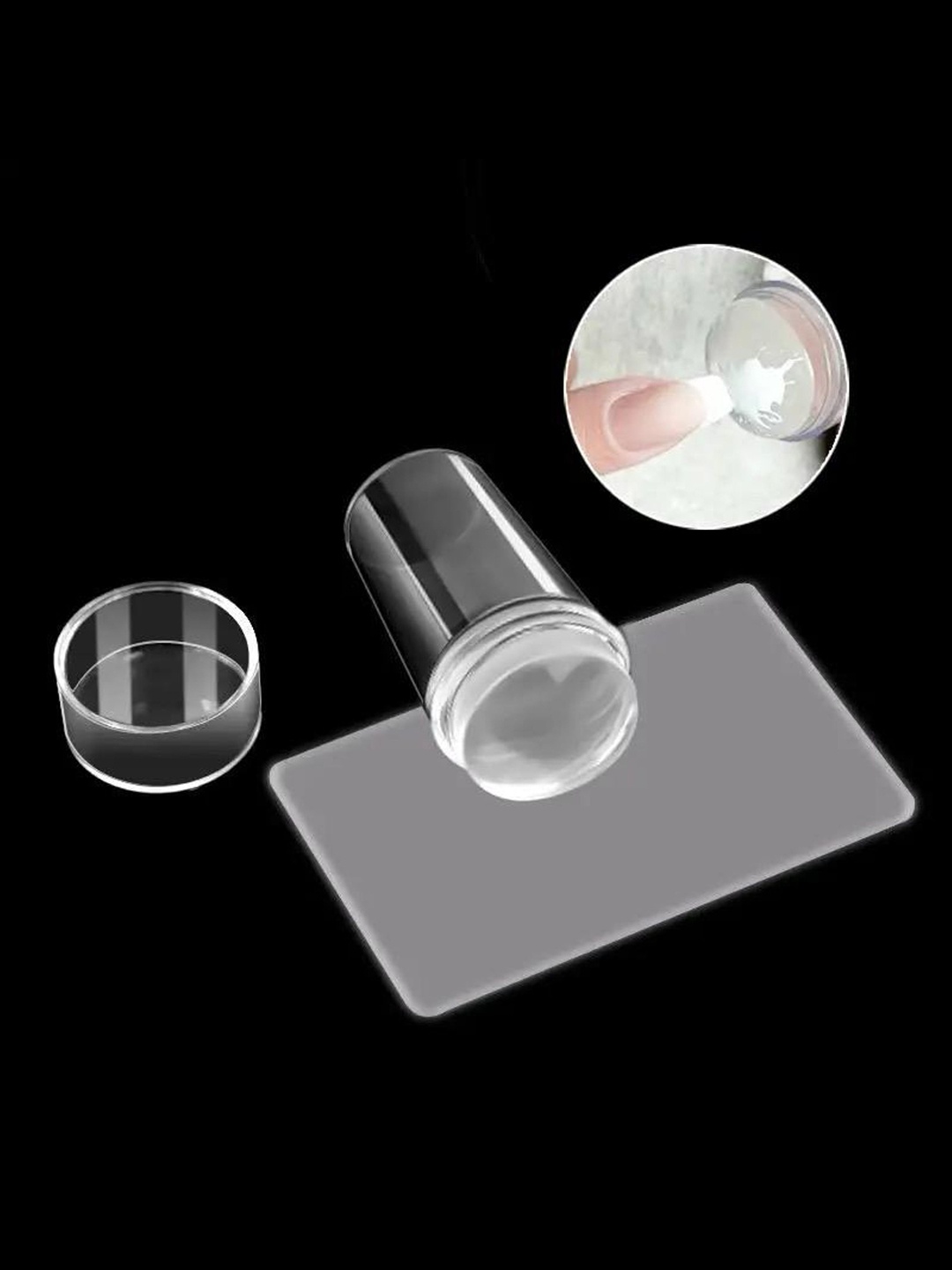 

RANORE Jelly Silicone Nail Art Stamper Scraper with Cap-100g, Transparent