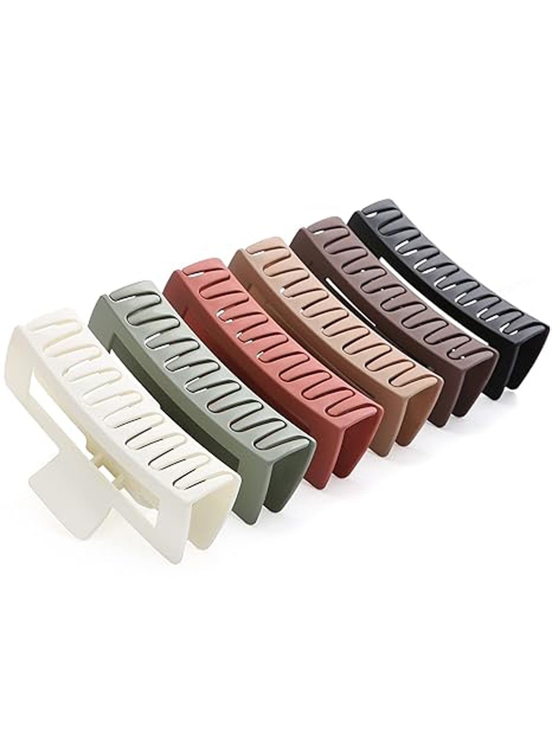 

Softwrap Set Of 6Women Claw Clip, White
