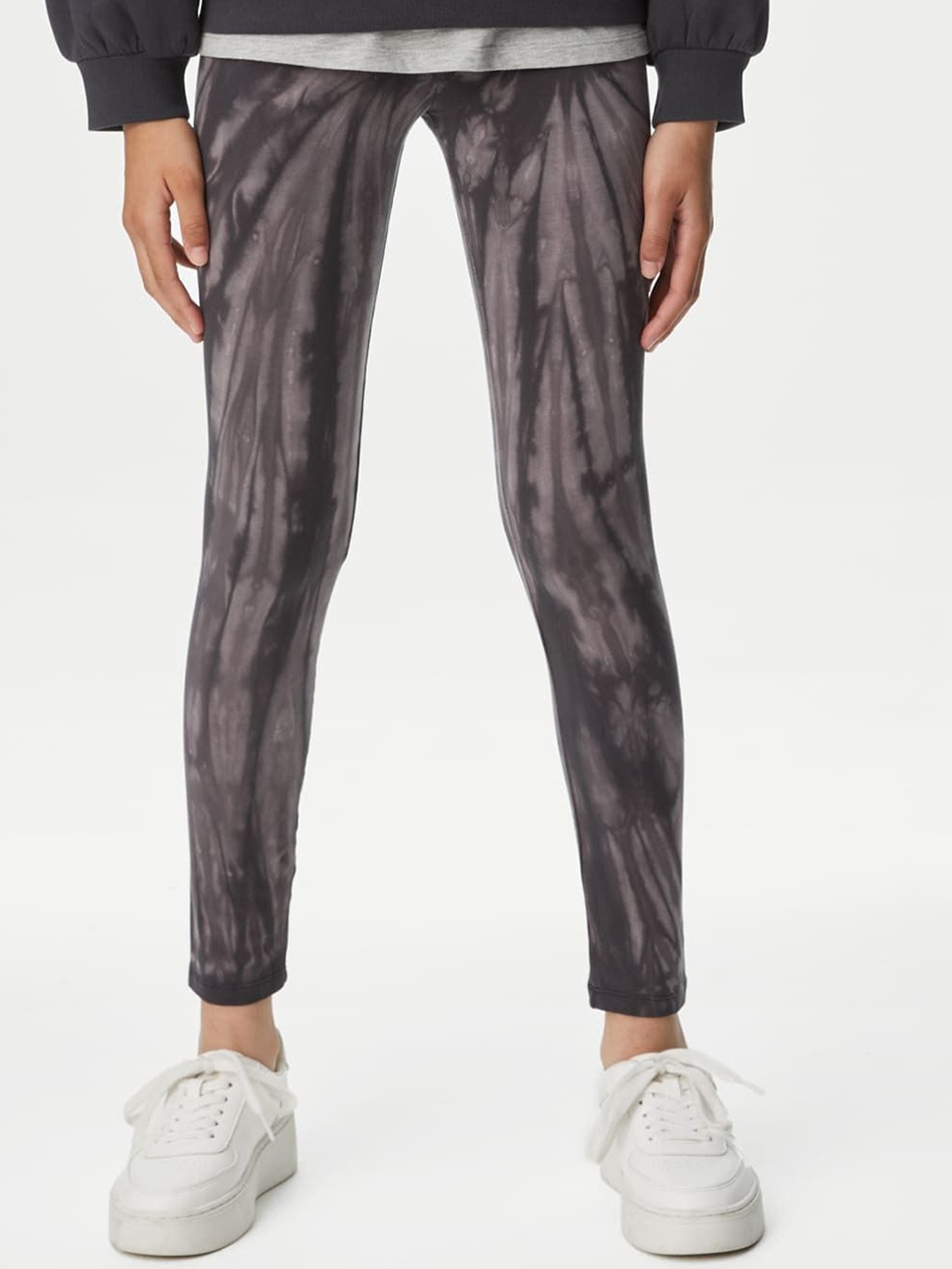 

Marks & Spencer Girls Tie & Dye Mid-Rise Tights, Black