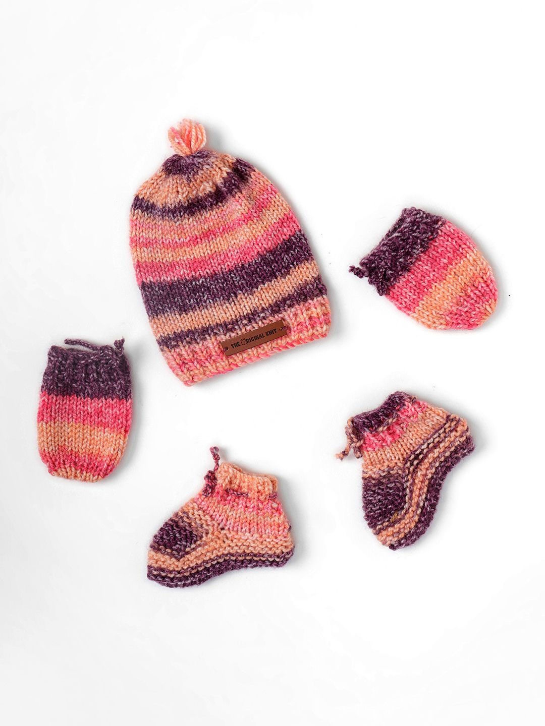 

The Original Knit Infants Knitted Baby Apparel Gift Set, Orange