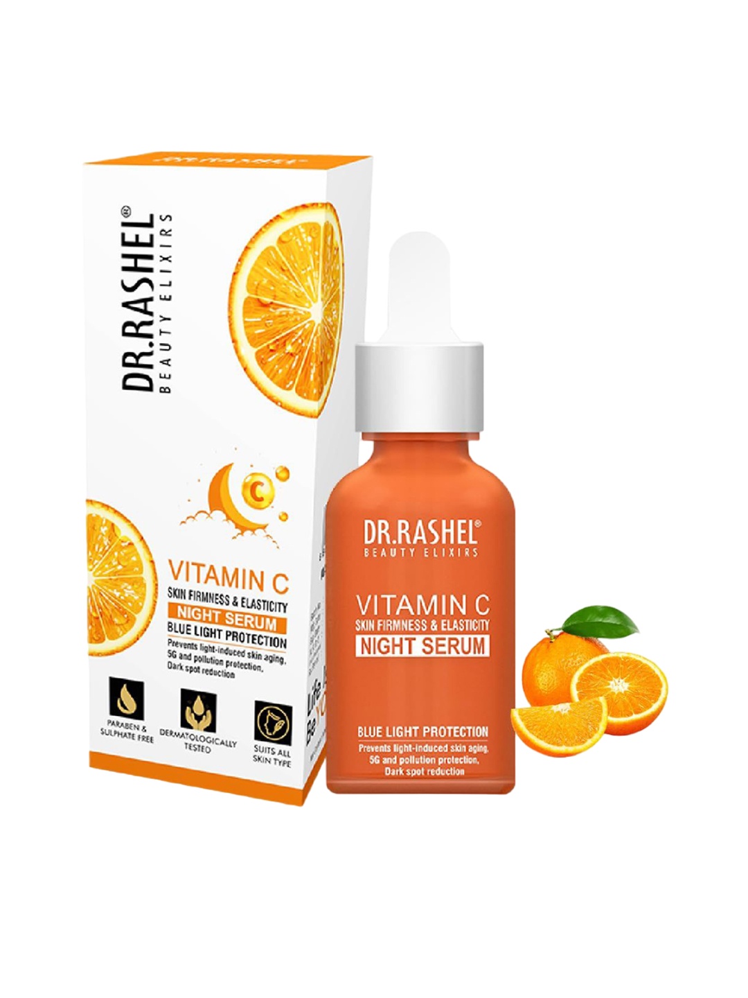 

DR.RASHEL Vitamin C Intense Hydration Night Serum - 30 ml, White