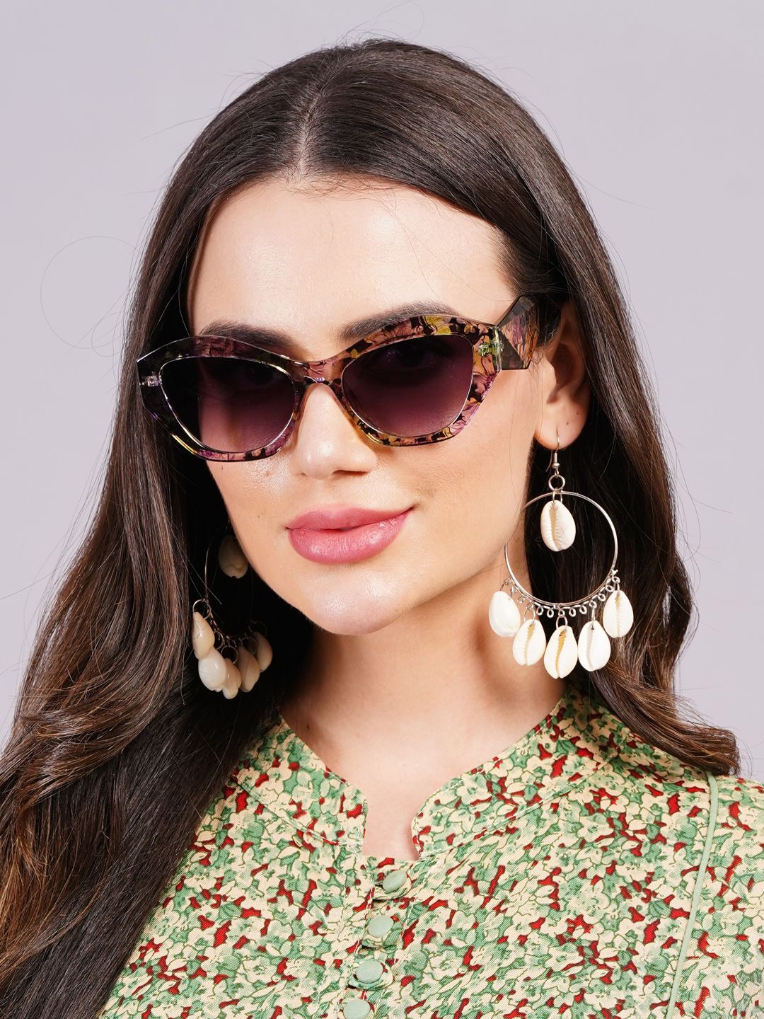 

DressBerry Women Cateye Sunglasses with UV Protected Lens, Grey