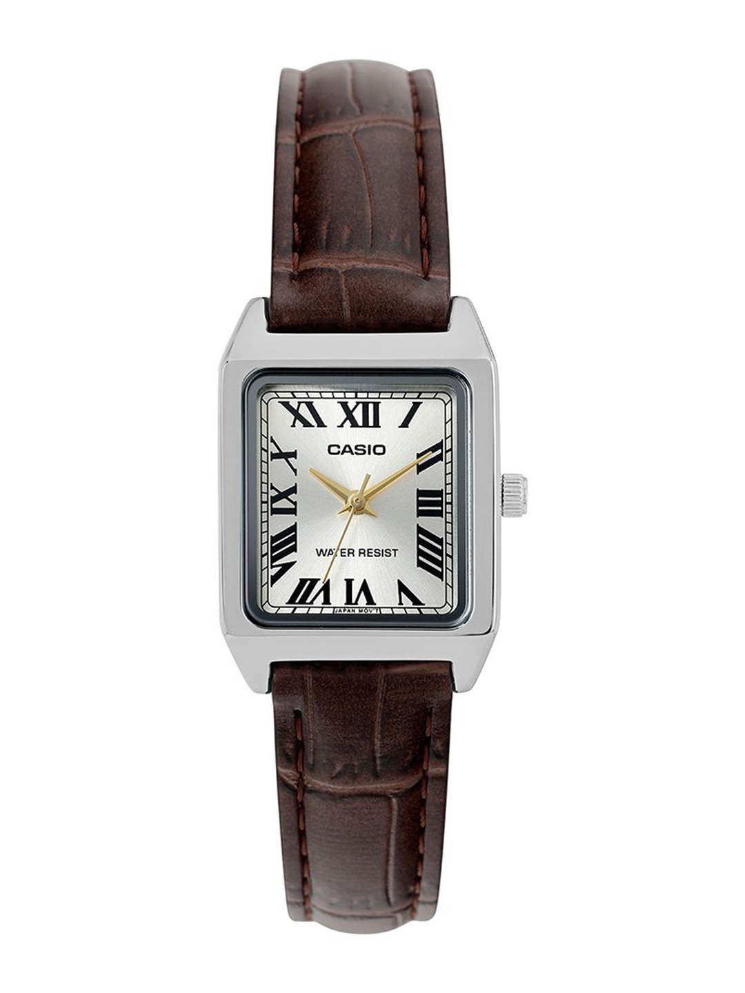 

CASIO Women Dial & Leather Cuff Straps Analogue Watch A2291, Gold