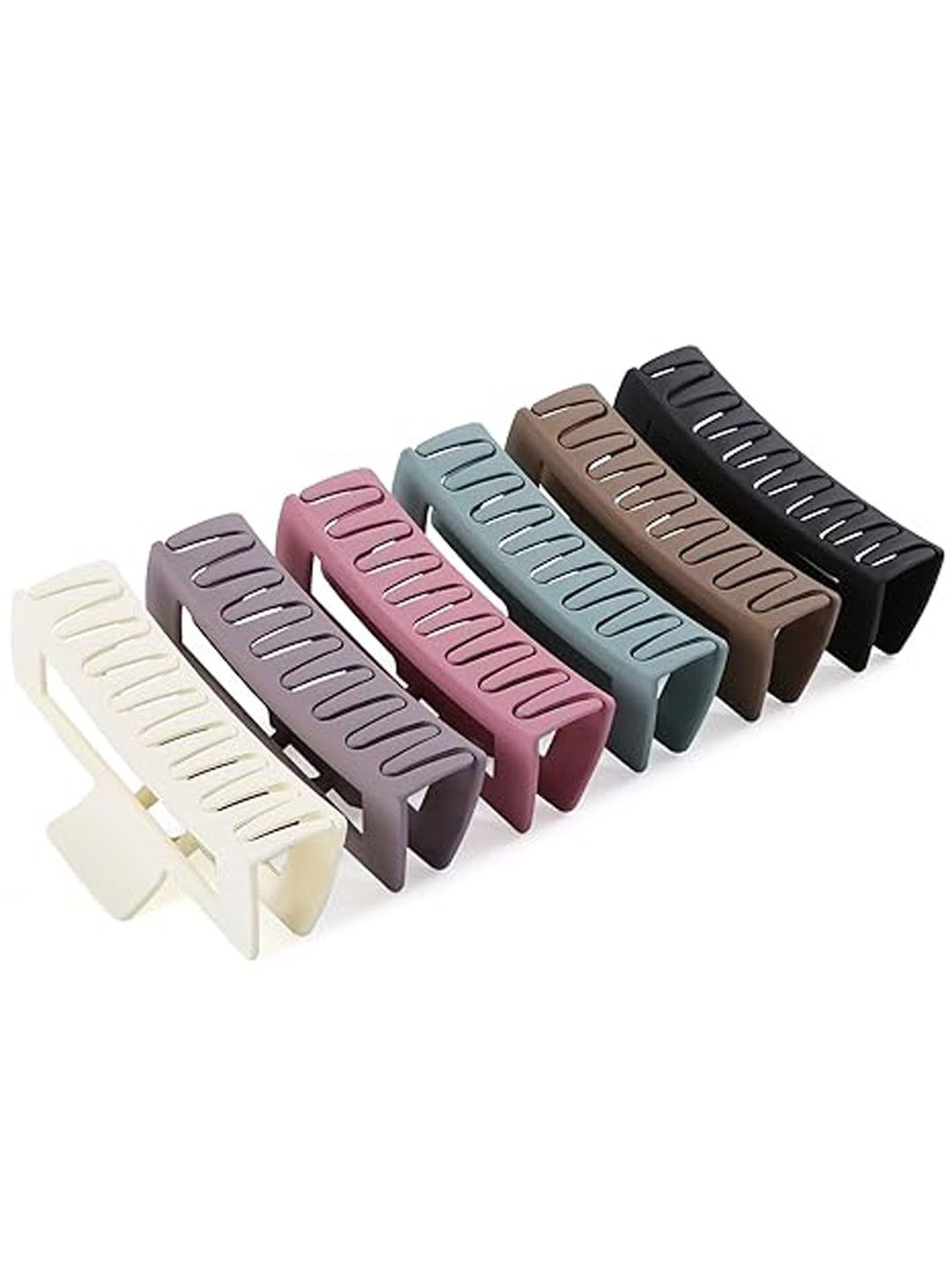 

Xivir Set Of 6 Women Claw Clip, White
