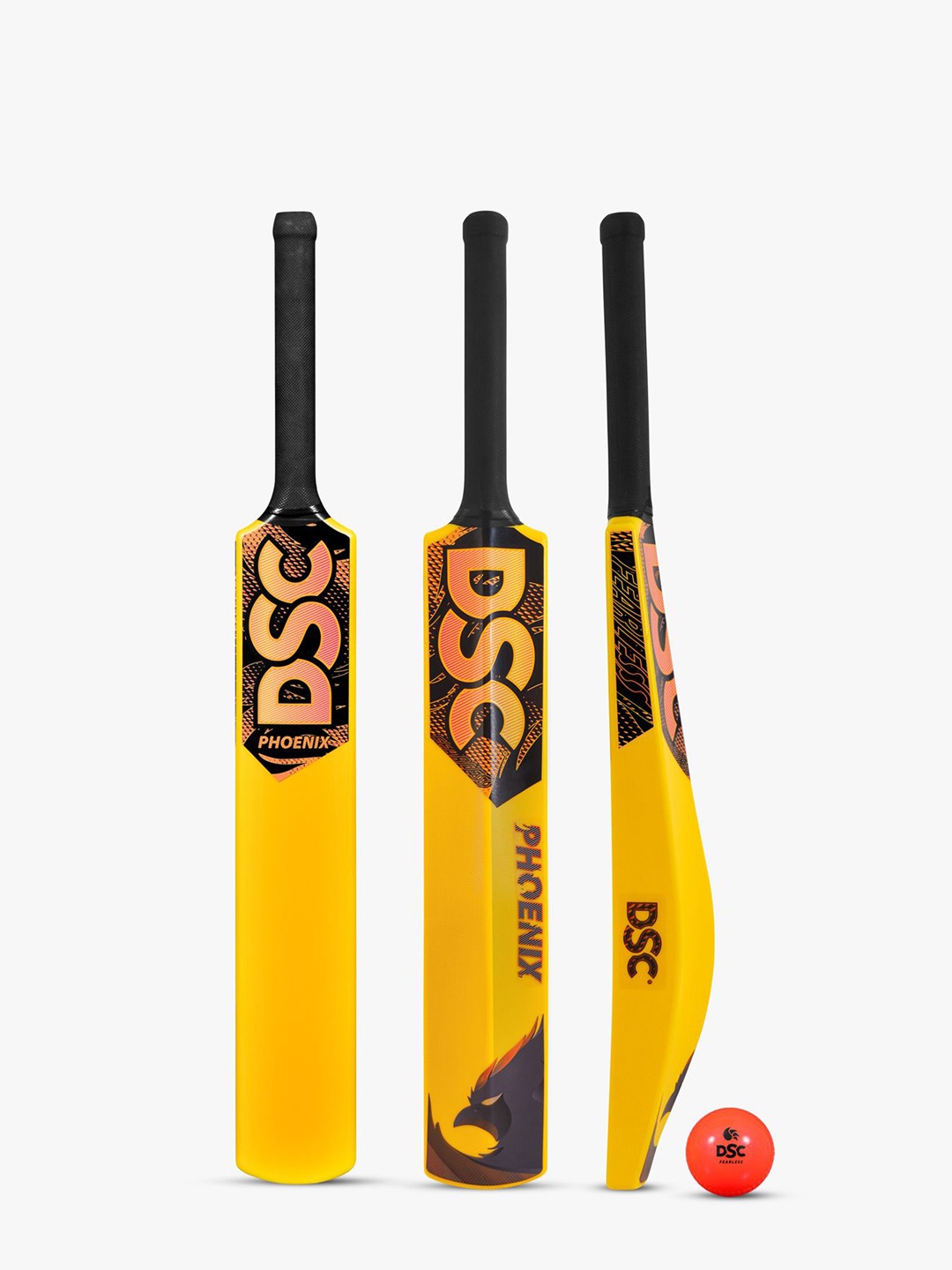 

DSC Phoenix Plastic Bat with PVC Ball, Yellow