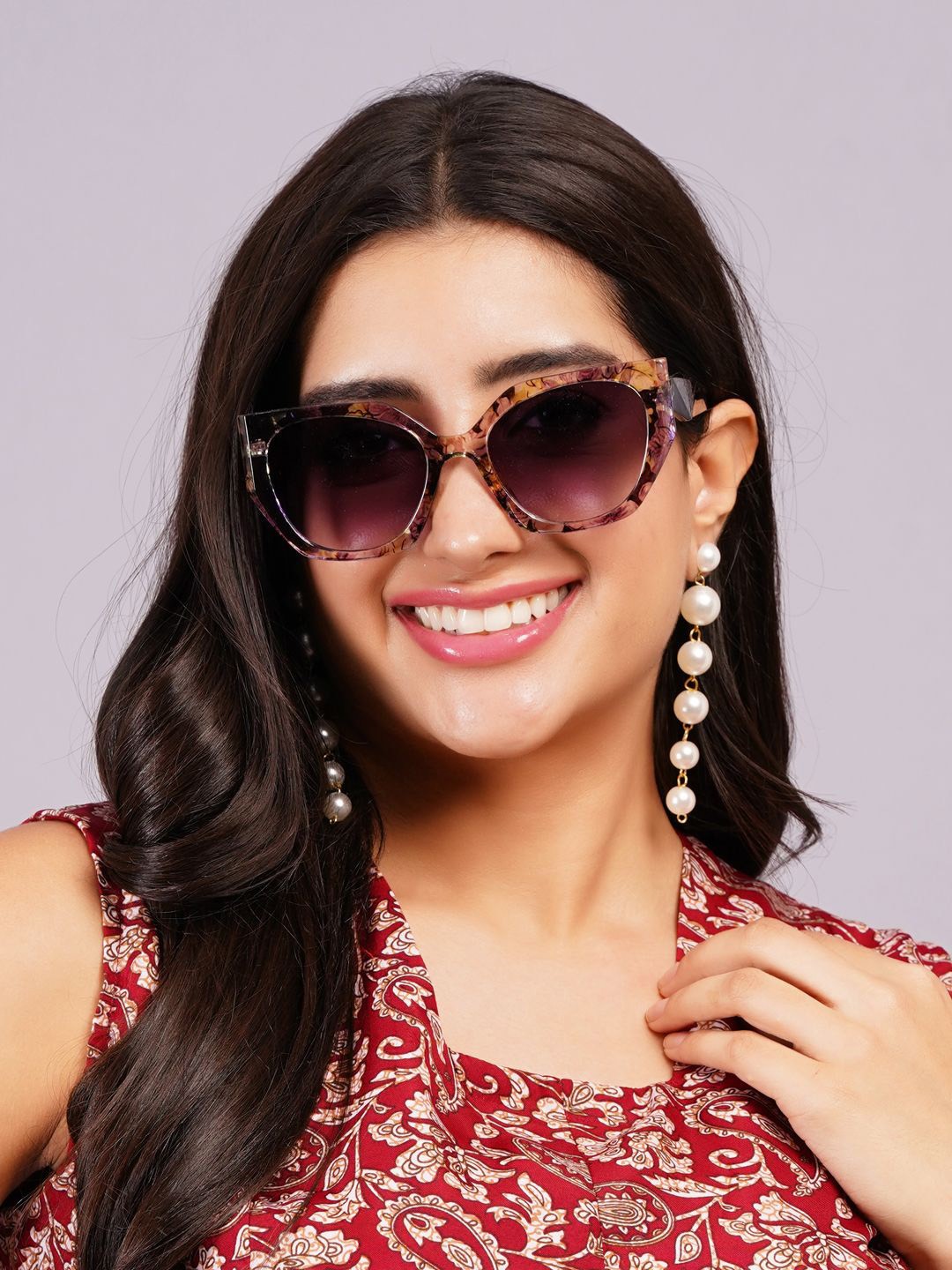 

DressBerry Women Cateye Sunglasses with UV Protected Lens, Grey