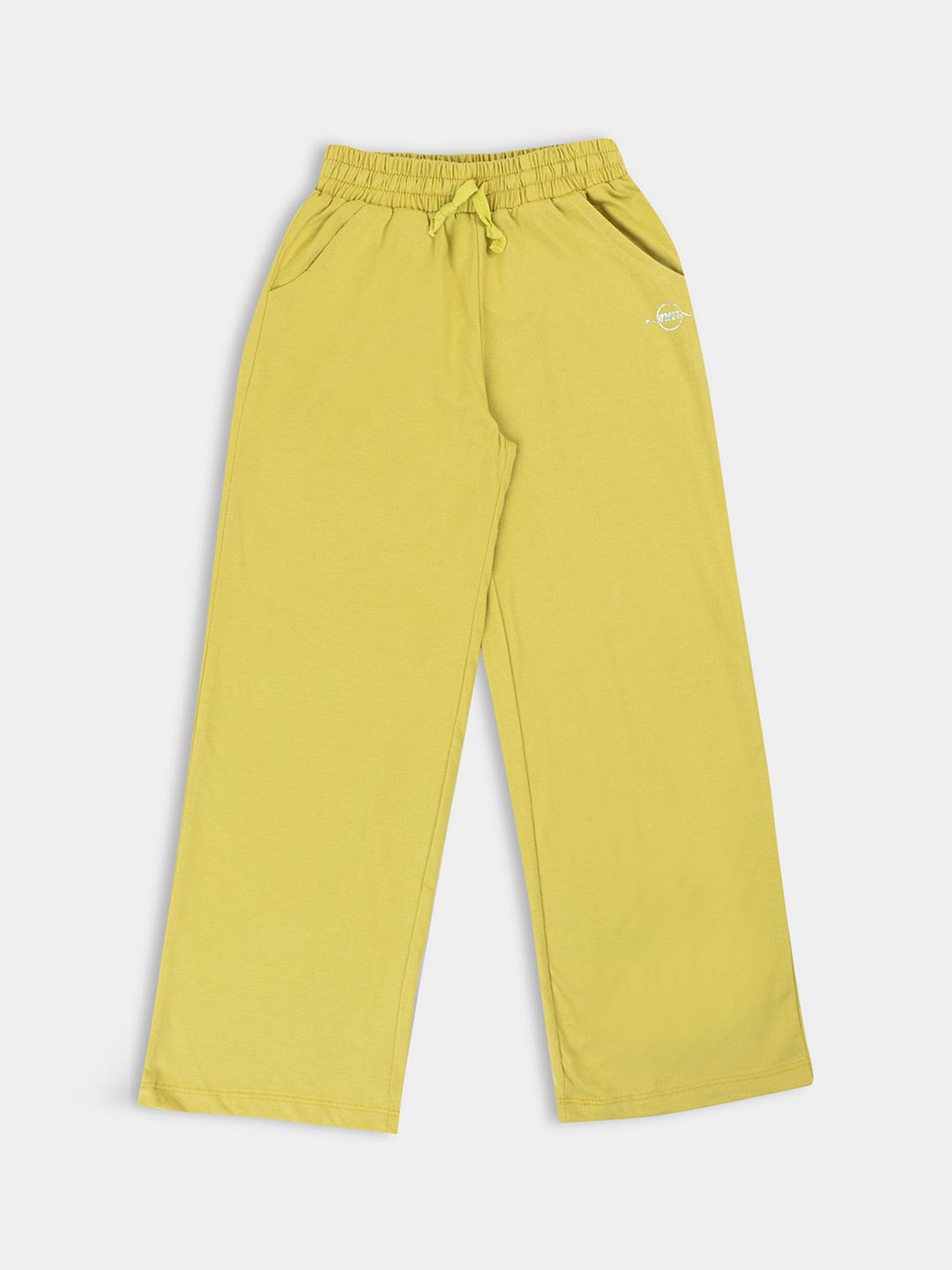 

PAMPOLINA Girls Mid Rise Ankle Length Track Pants, Yellow