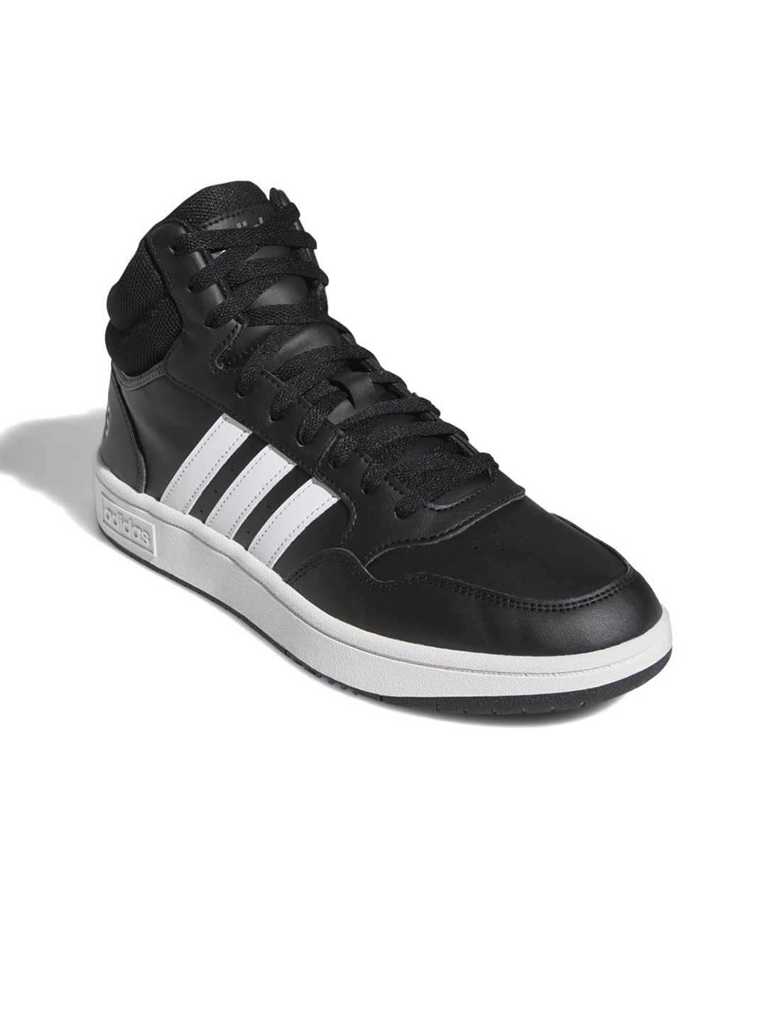 

ADIDAS HOOPS 3.0 MID Men Striped Sneakers, Black