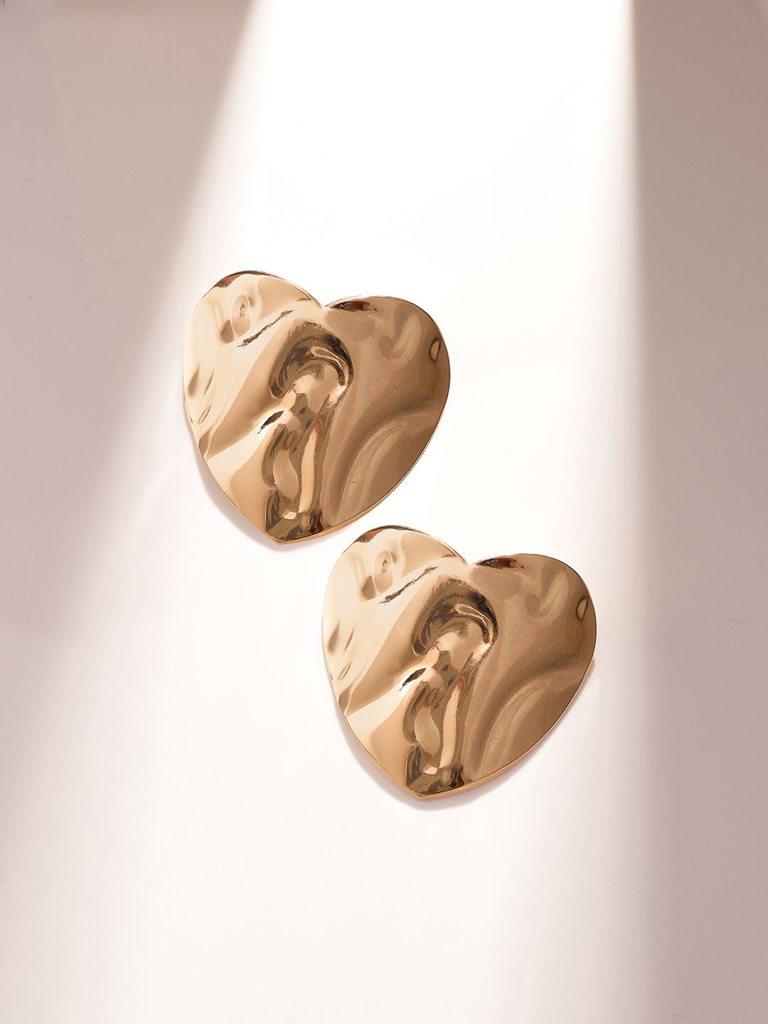 

Priyaasi Gold-Plated Heart Shaped Studs