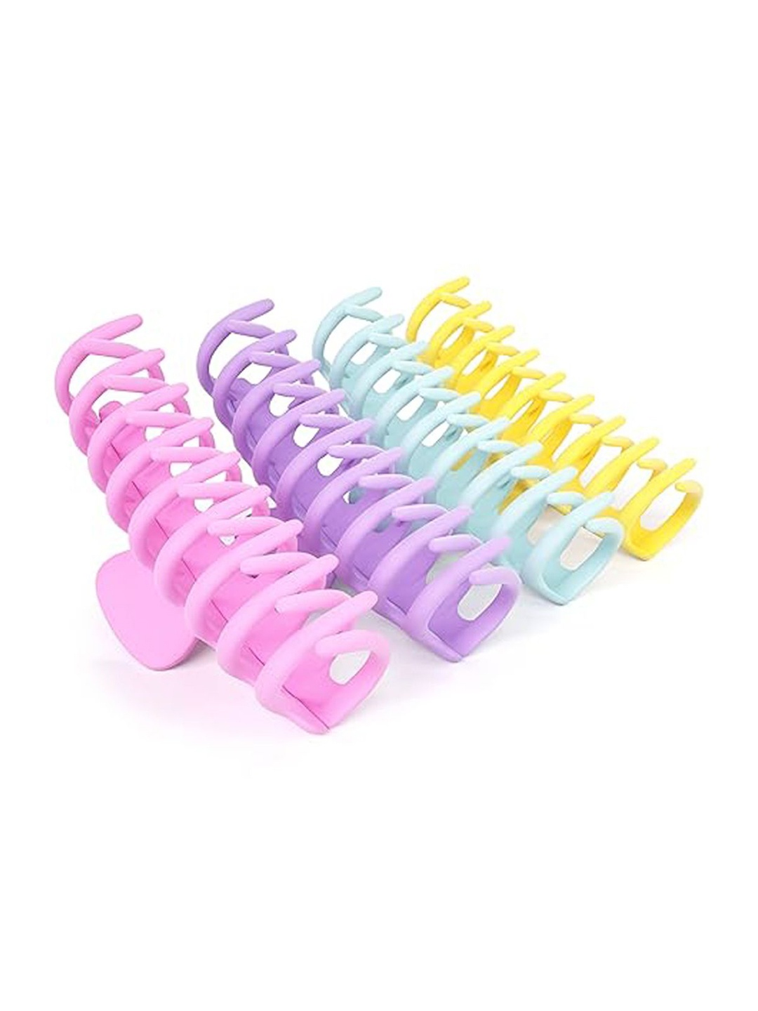 

Xivir Set Of 4 Women Claw Clip, Yellow