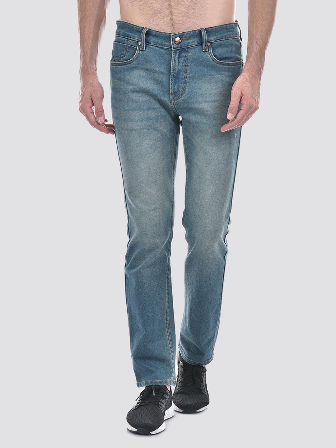 

Numero Uno Men Slim Fit Light Fade Stretchable Jeans, Blue