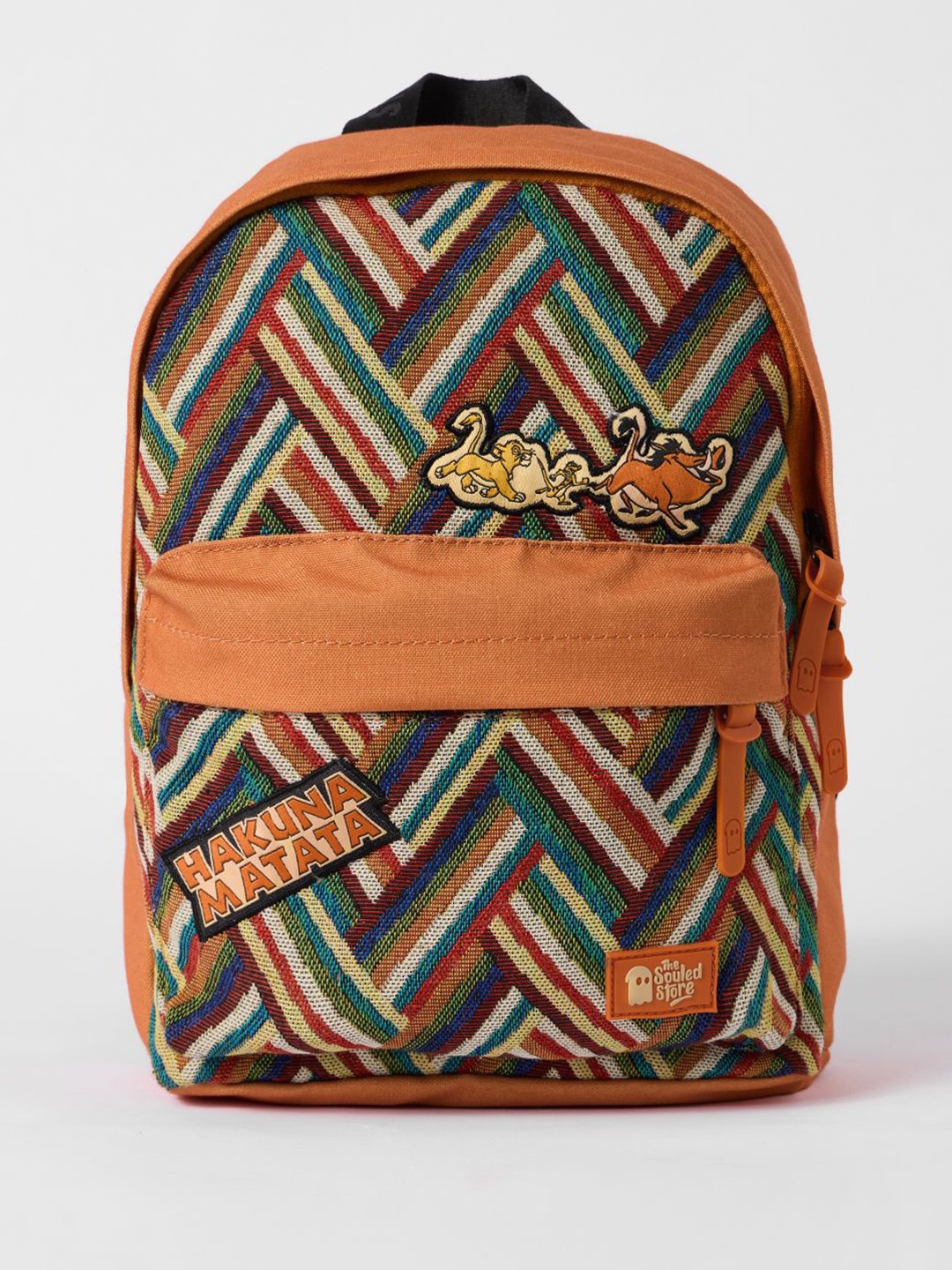 

The Souled Store Women Striped Backpack, Brown