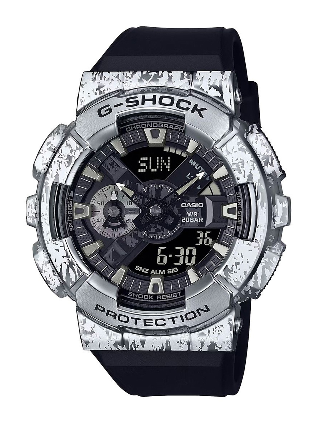 

CASIO Men Dial & Cuff Straps Analogue and Digital Chronograph Watch G1538, Black