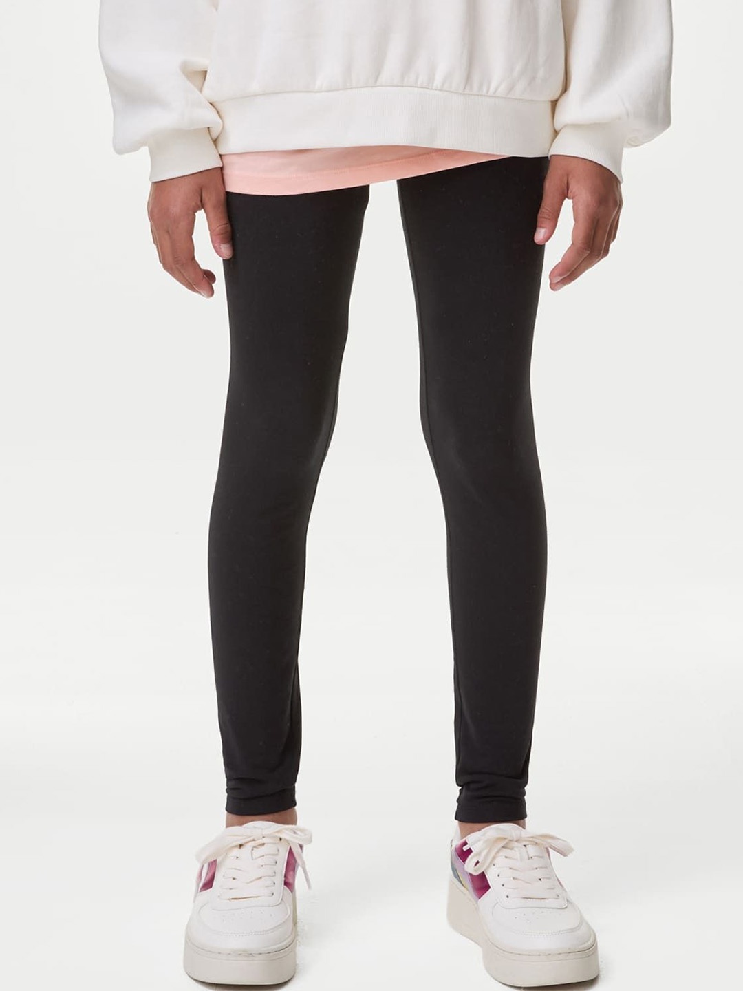 

Marks & Spencer Girls Mid-Rise Tights, Black
