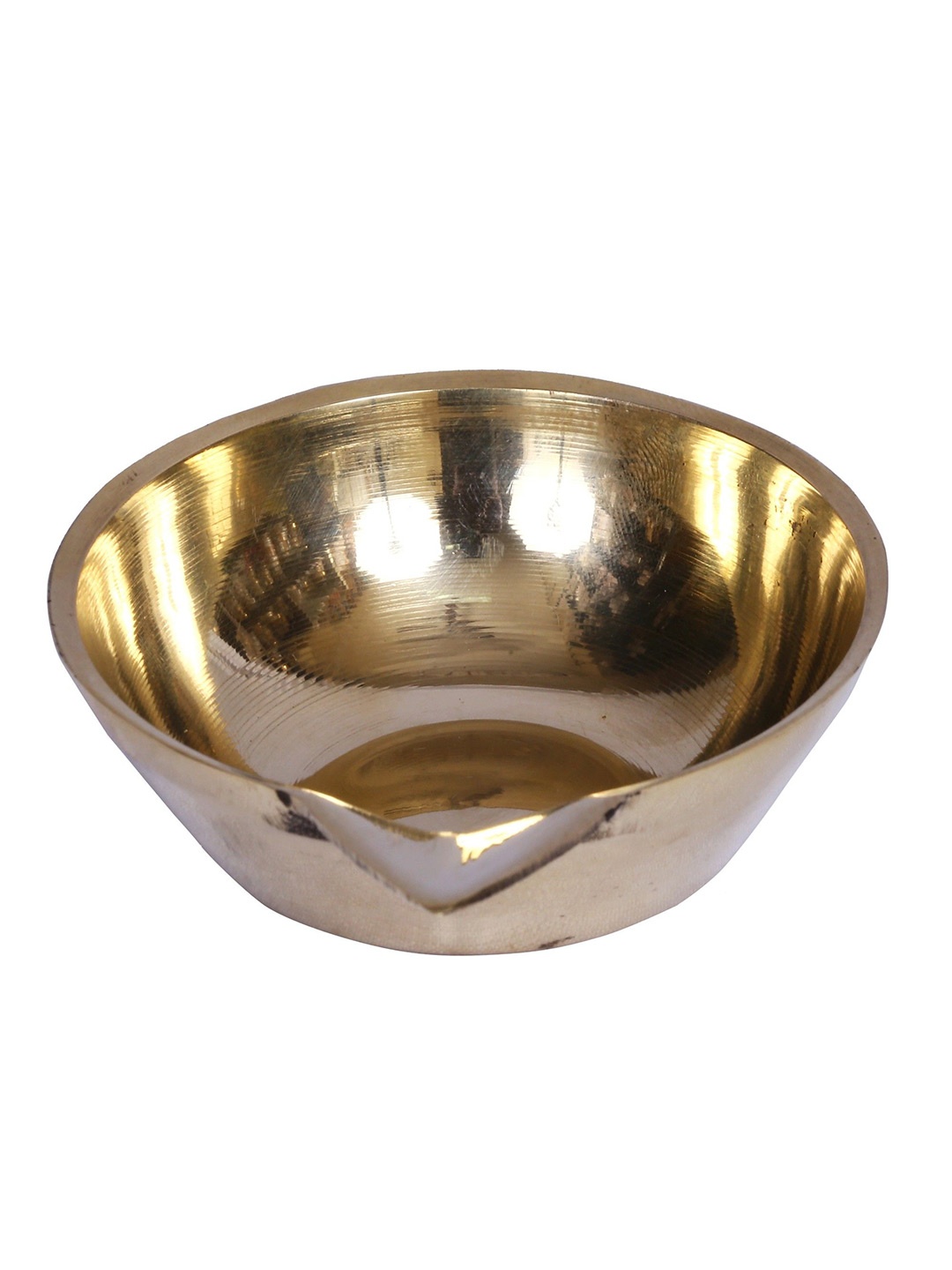 

Exotic India Brass Diya, Gold