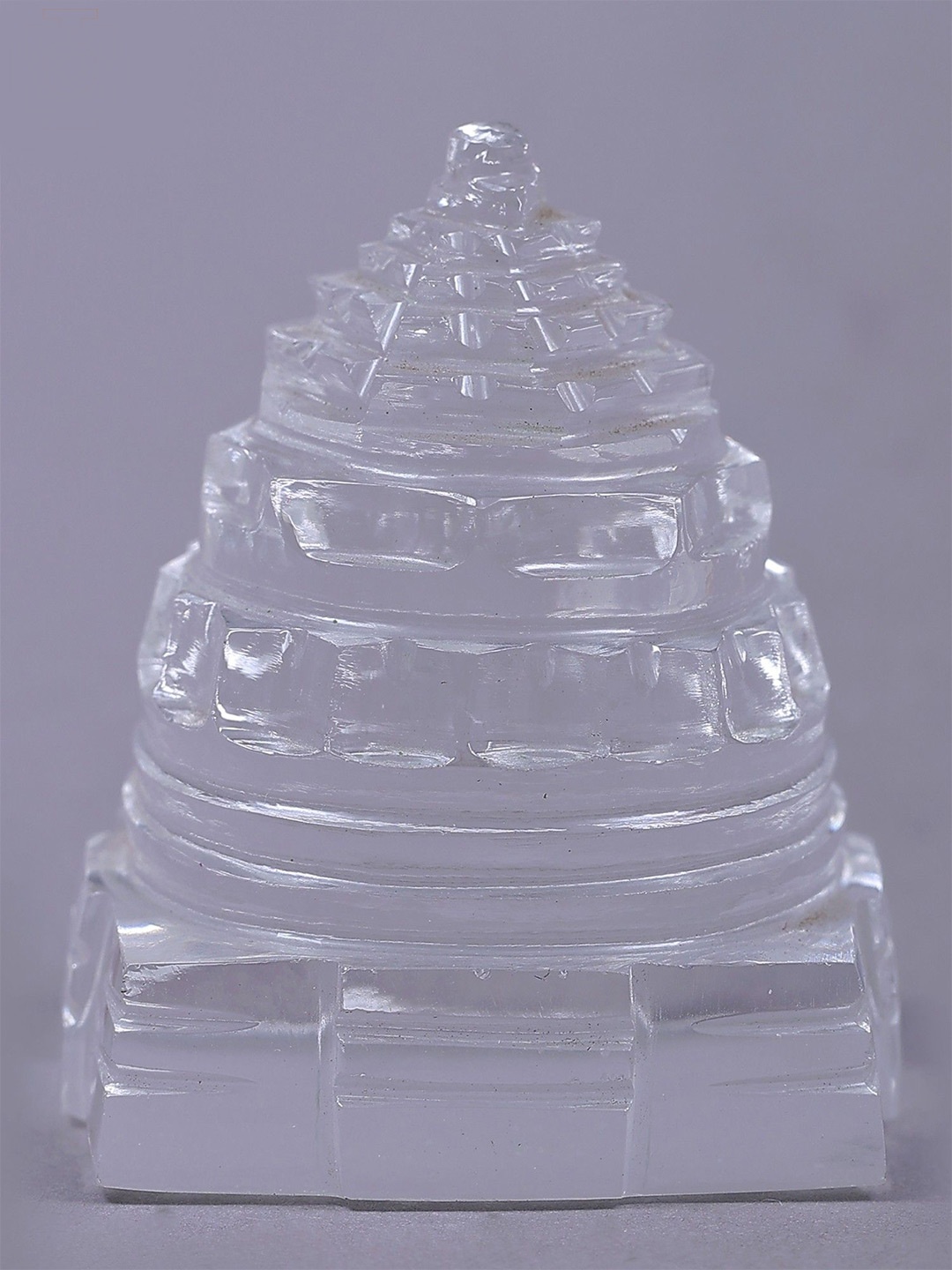 

Exotic India White Religious Shri Yantra Idol Showpiece