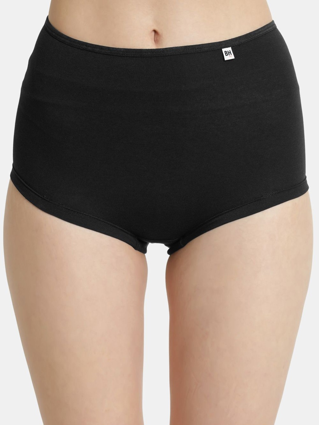 

BLEEDING HEART High-Rise Boy Shorts Briefs Bs-Bk_S, Black