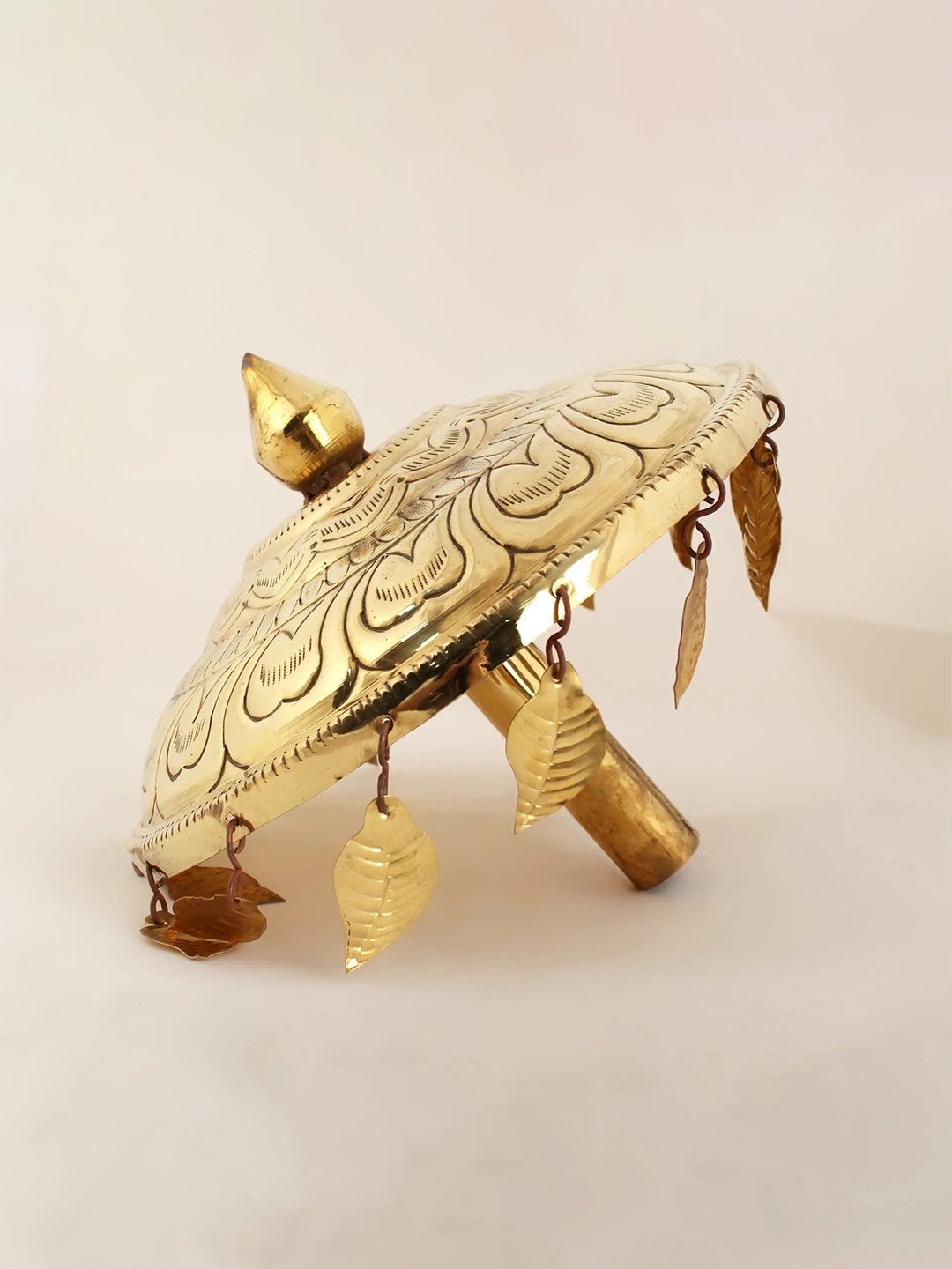 

Exotic India Brass Umbrella for God, Gold