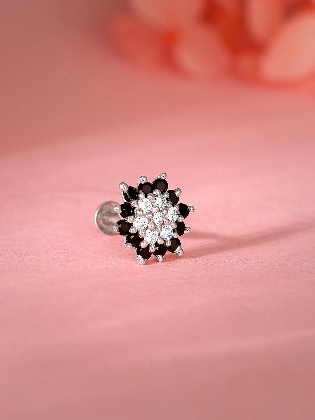 

GIVA 925 Sterling Silver Rhodium-Plated Bloom Stud Nosepin