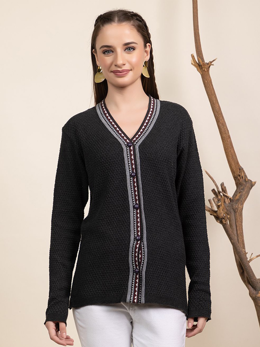 

Anouk Women Cardigan, Charcoal