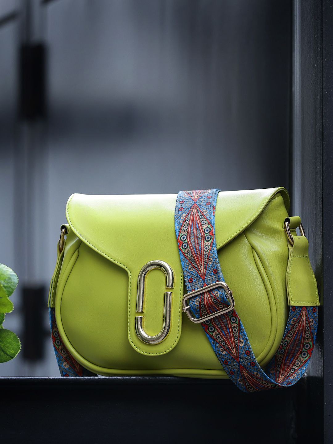 

Mast & Harbour PU Sling Bag, Lime green