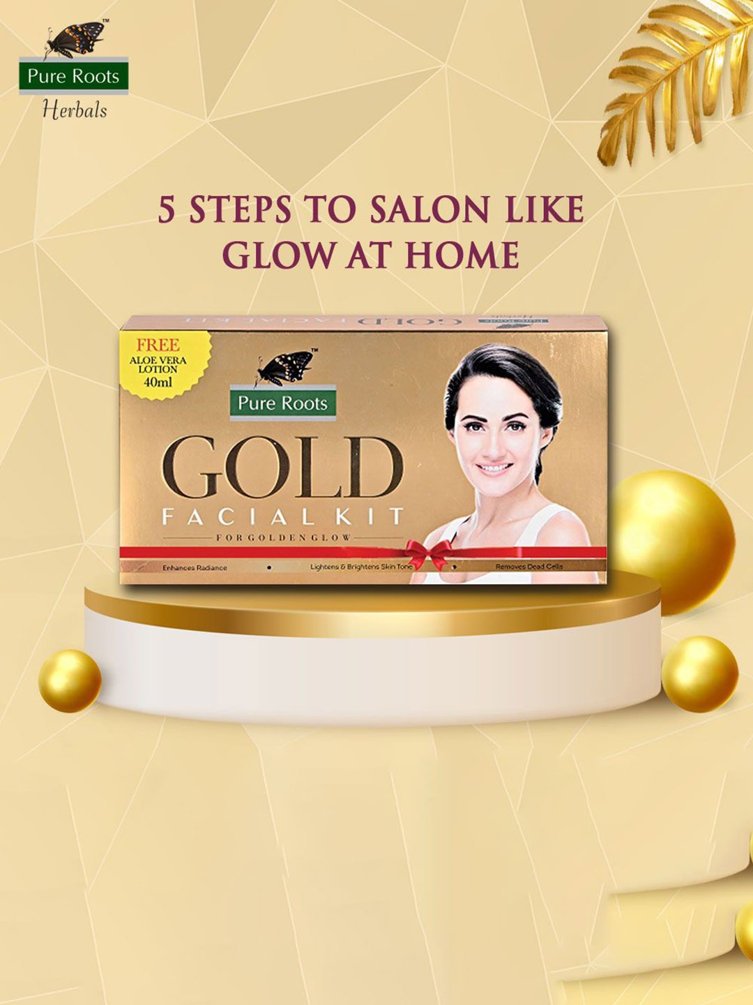 

pure roots Gold Facial Kit -100g