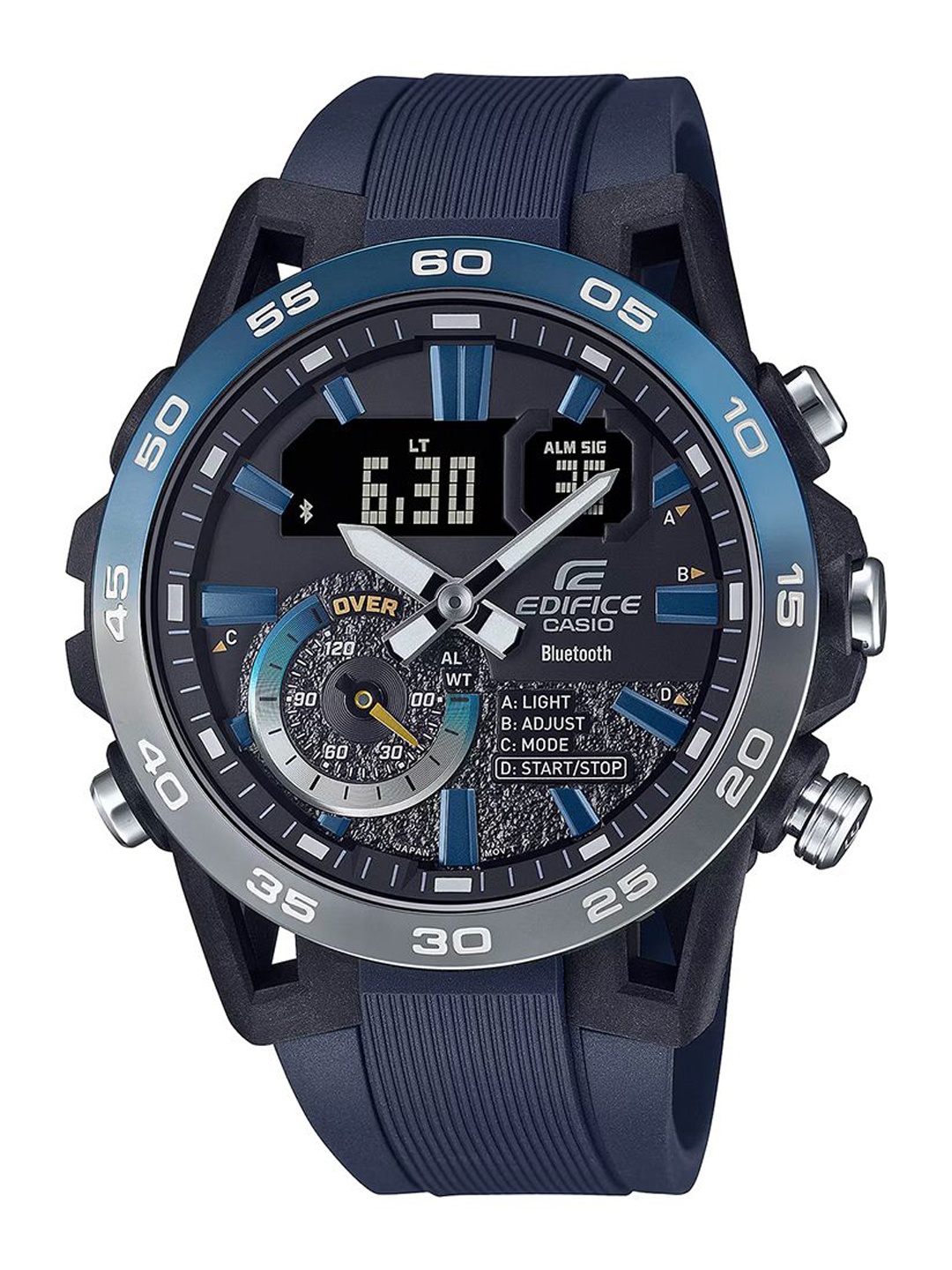 

CASIO Men Dial & Cuff Straps Analogue and Digital Chronograph Watch ED612, Blue