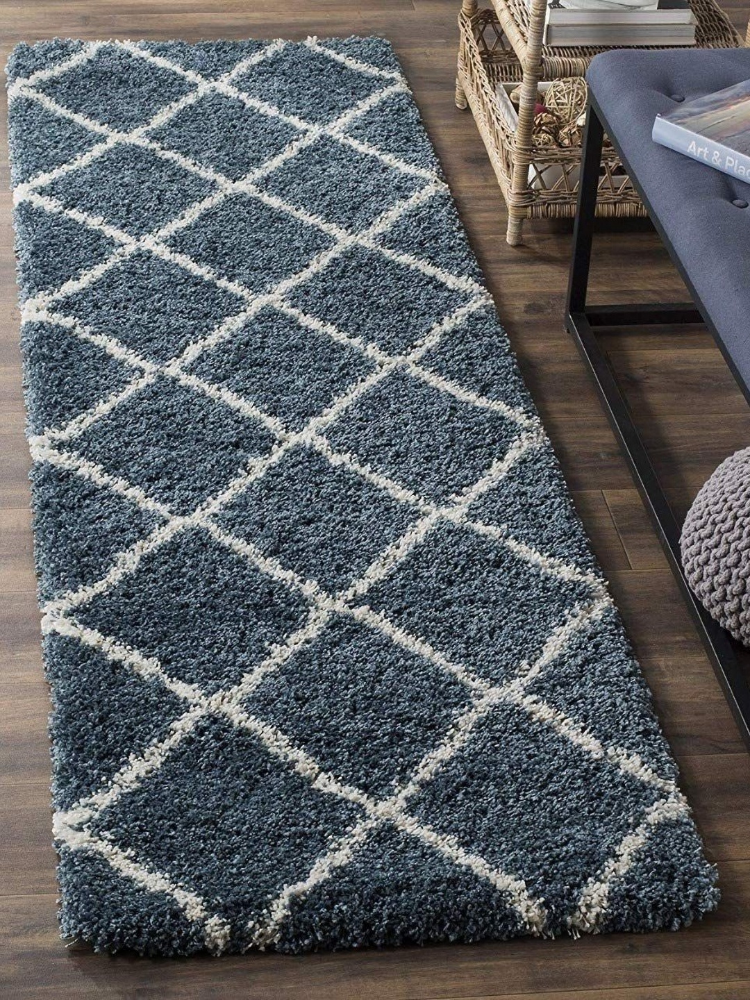 

Banchmark Home Furnishings Grey & Cream Geometric Rectangle Floor Runner