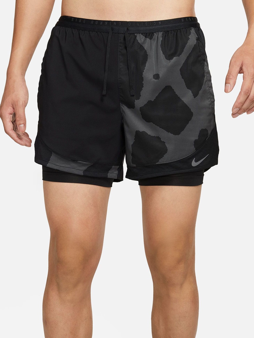 

Nike Men Dri-FIT Stride Run Division Men's 2-In-1 Running Shorts, Black
