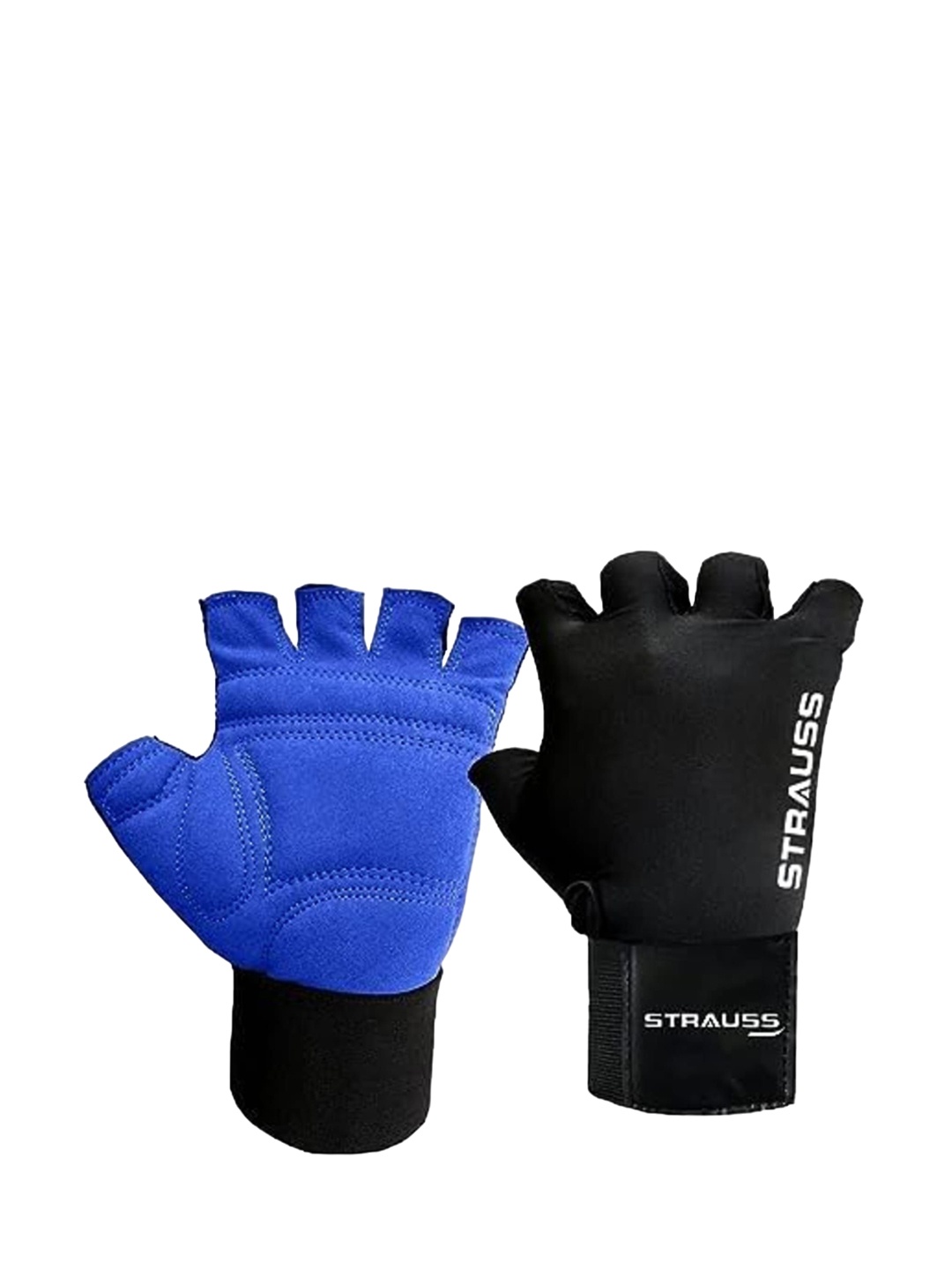 

STRAUSS Set Of 2 Gym Gloves Sports Accessories, Blue