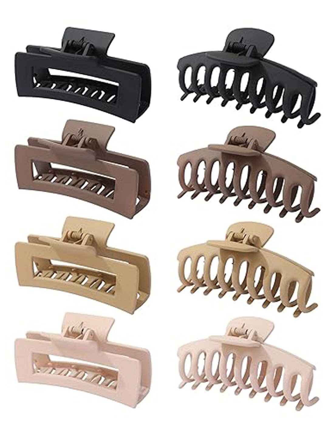 

Xivir Set Of 8 Women Claw Clips, Pink