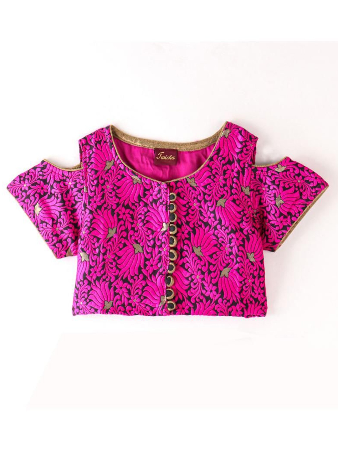 

Twisha Girls Embroidered Top with Dhoti Pants, Pink