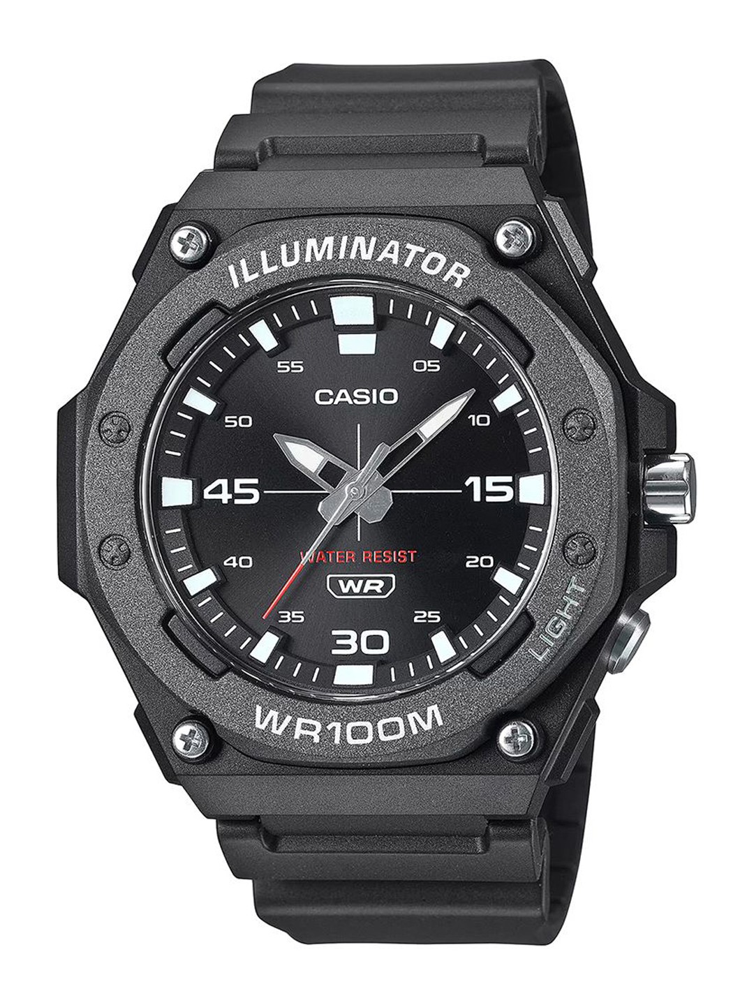 

CASIO Men Dial & Cuff Straps Analogue Watch D355, Black