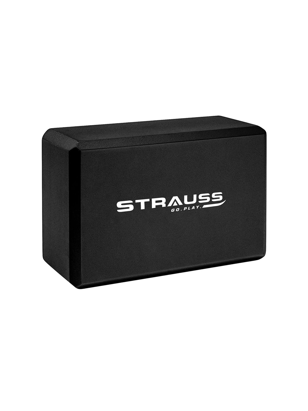 

STRAUSS High Density Yoga Block, Black