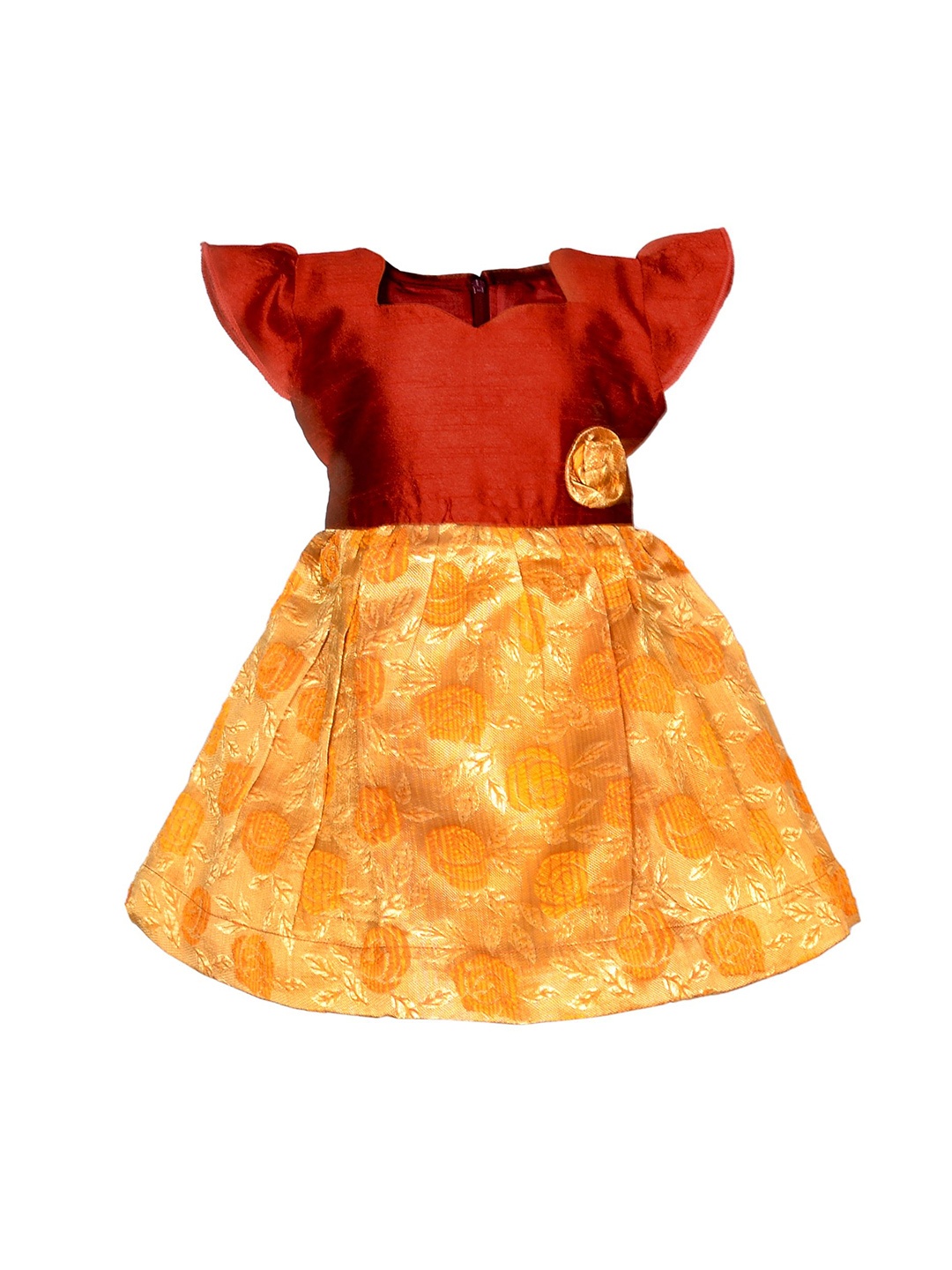 

BAESD Floral A-Line Dress, Maroon