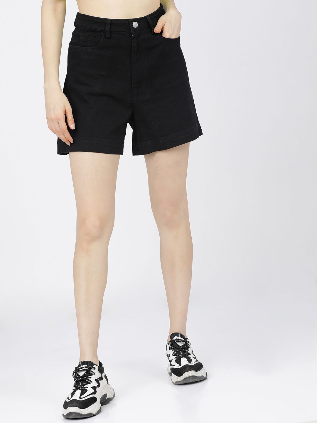 

Tokyo Talkies Women Chino Shorts, Black