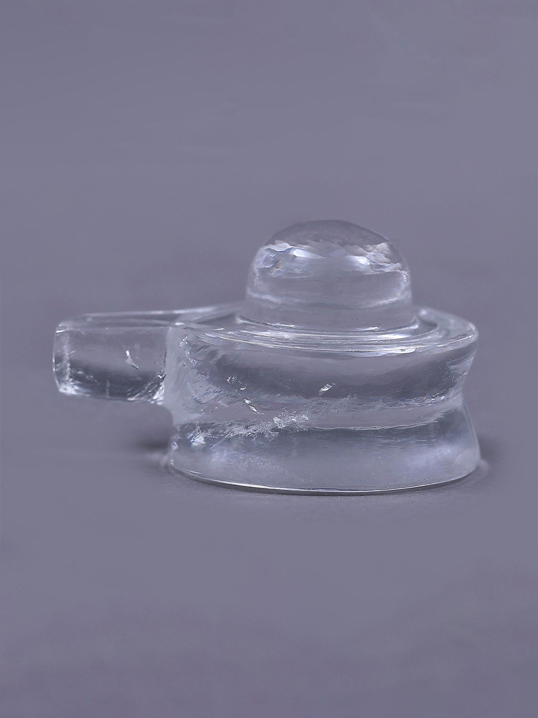 

Exotic India White Crystal Shiva Linga Showpiece
