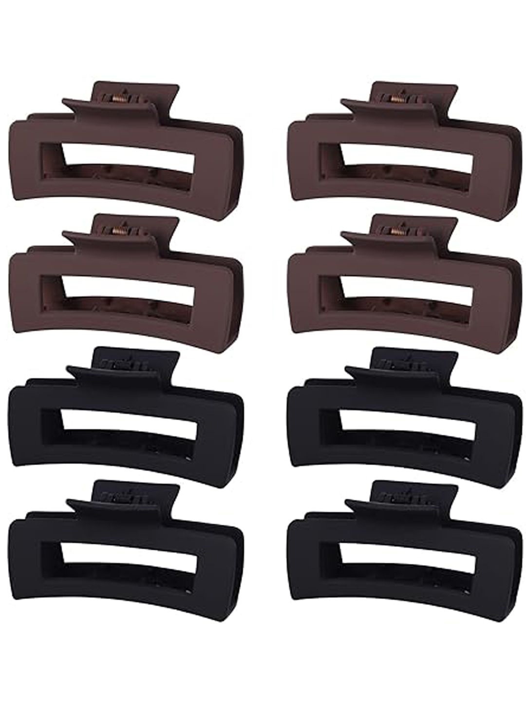 

Softwrap Set of 8 Women Claw Clip, Black
