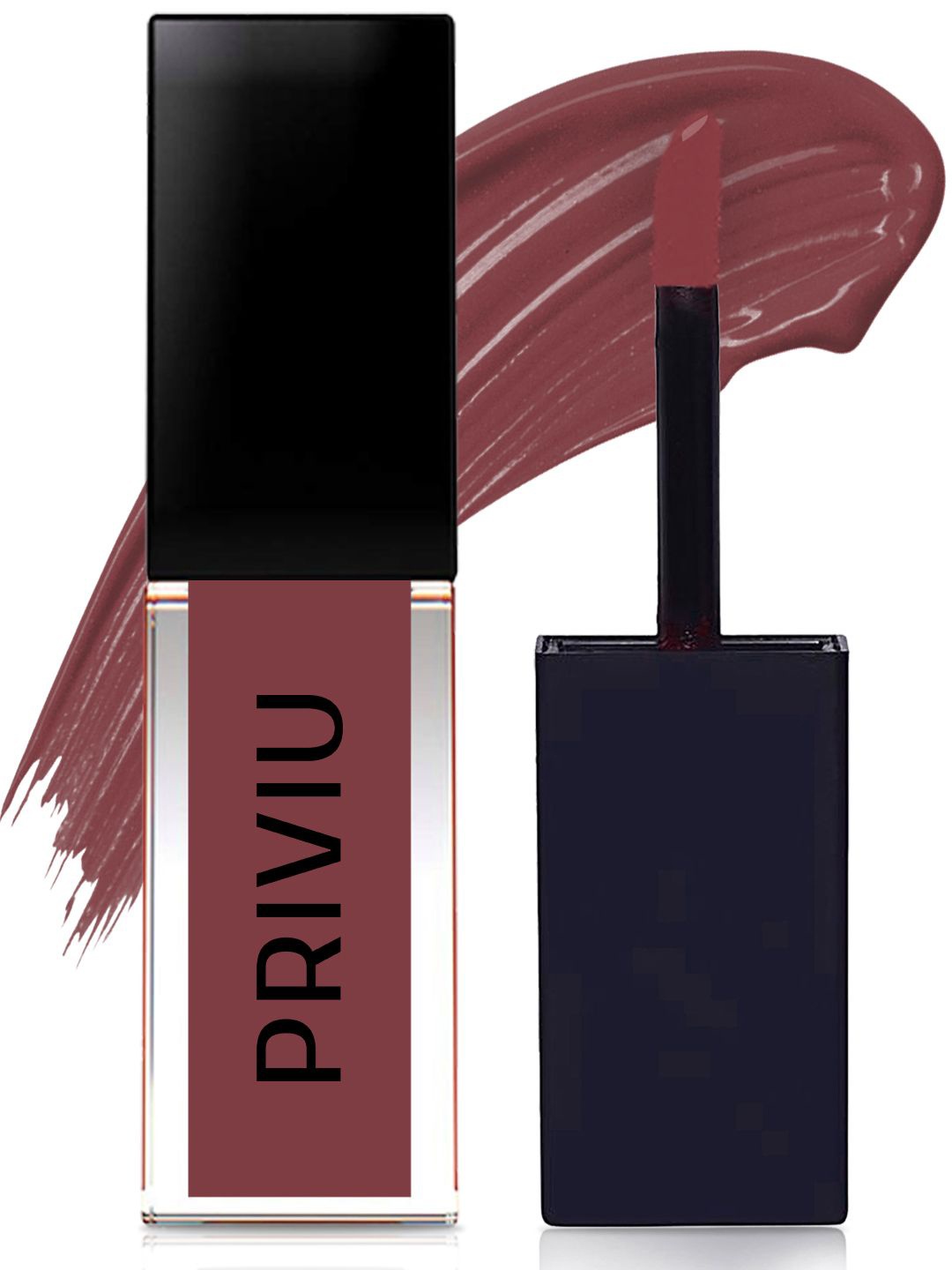 

PRIVIU Soft Touch Matte Liquid Lipstick 4.5ml - Mocha Truffle 521, Brown