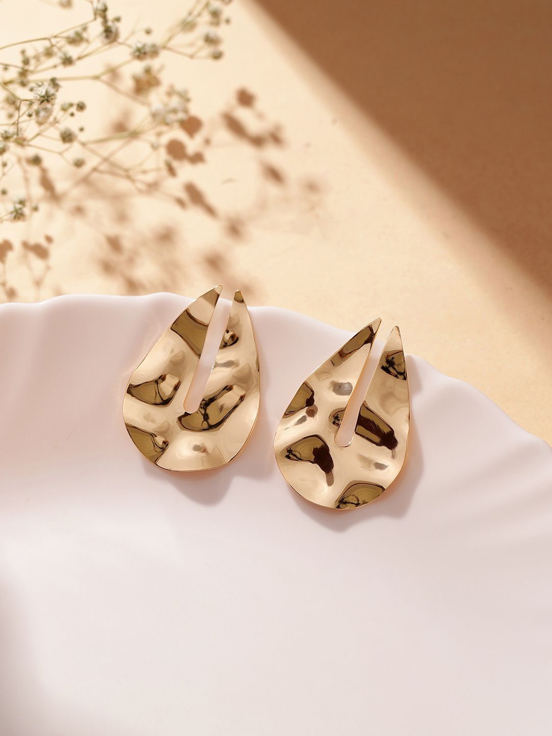 

Priyaasi Gold-Plated Statement Elegance Brass Studs Earrings