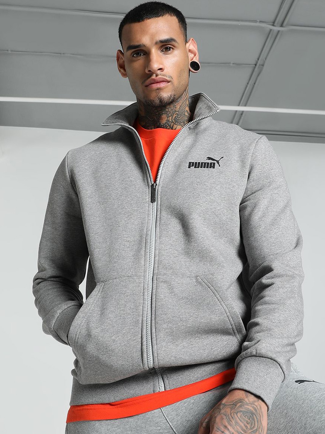 

Puma ESS Men Knitted Track Jacket FL, Grey