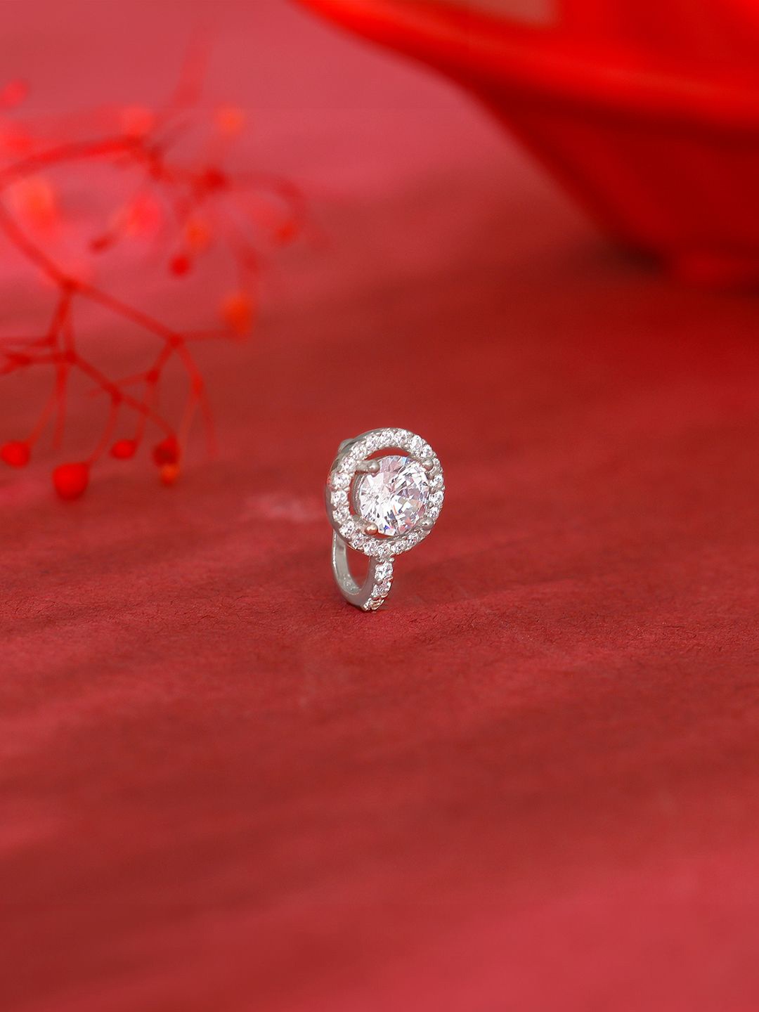 

GIVA 925 Sterling Silver Rhodium-Plated Circular Stud Nosepin